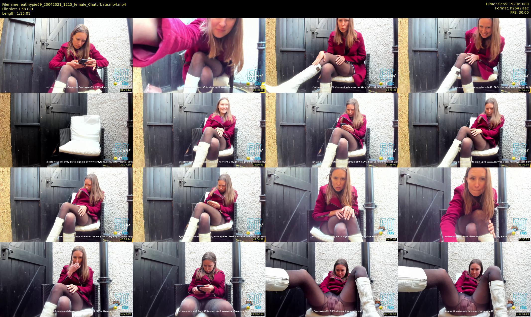 eatmypie69 — 77 minute Chaturbate female cam show recording, 1080p, Apr 20, 2021