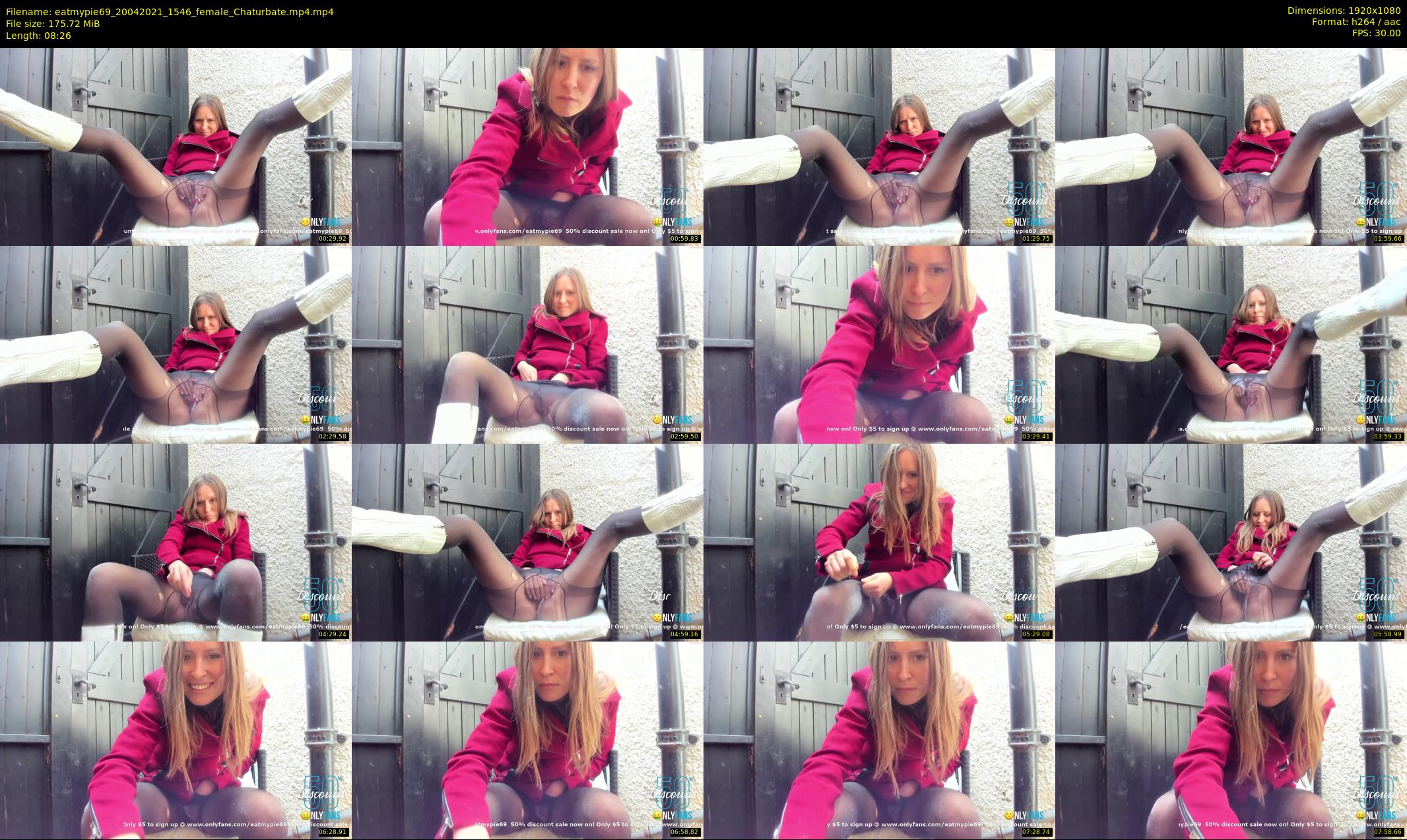 eatmypie69 — 9 minute Chaturbate female cam show recording, 1080p, Apr 20, 2021