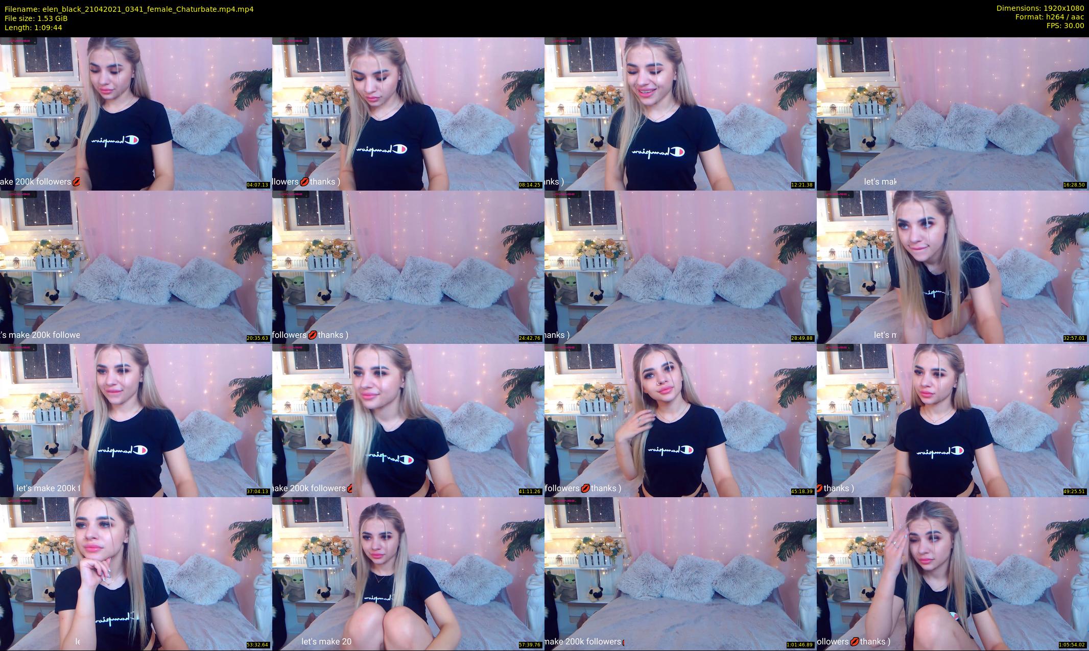 elen_black — 70 minute Chaturbate female cam show recording, 1080p, Apr 21, 2021