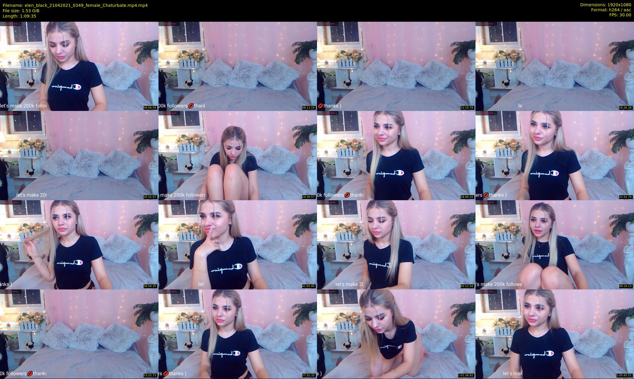 elen_black — 70 minute Chaturbate female cam show recording, 1080p, Apr 21, 2021