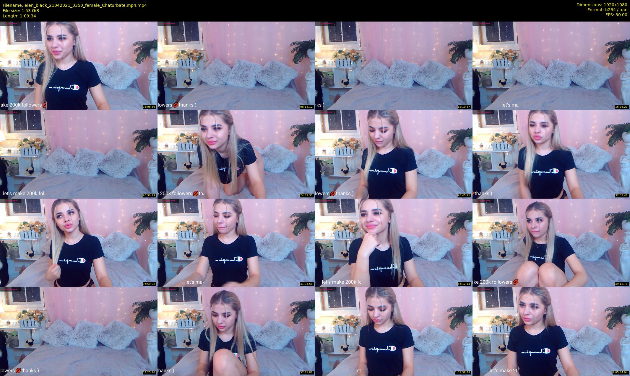 elen_black — 70 minute Chaturbate female cam show recording, 1080p, Apr 21, 2021