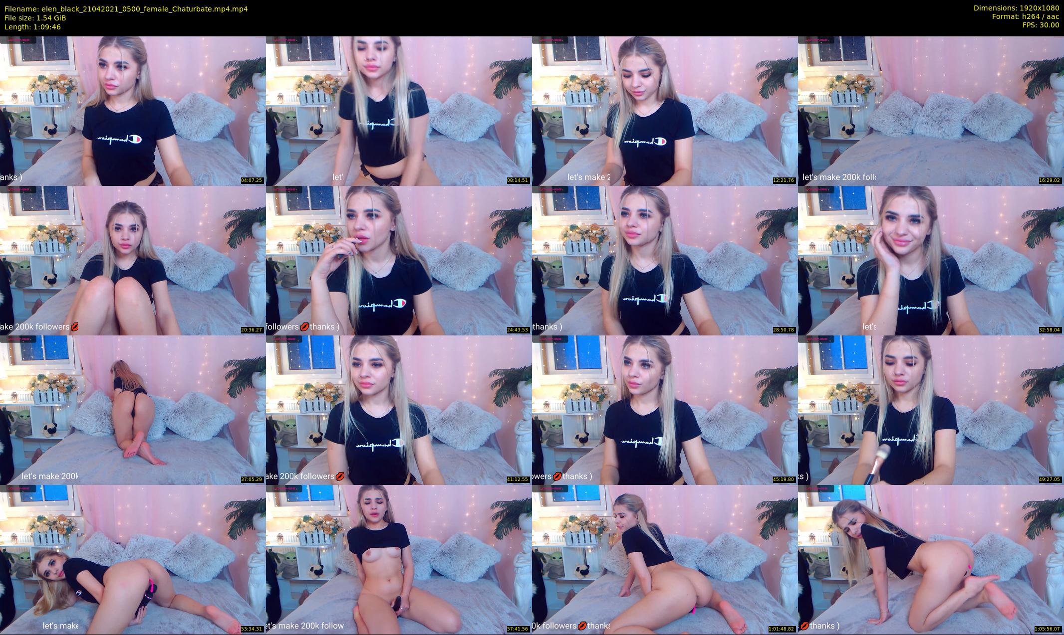 elen_black — 70 minute Chaturbate female cam show recording, 1080p, Apr 21, 2021