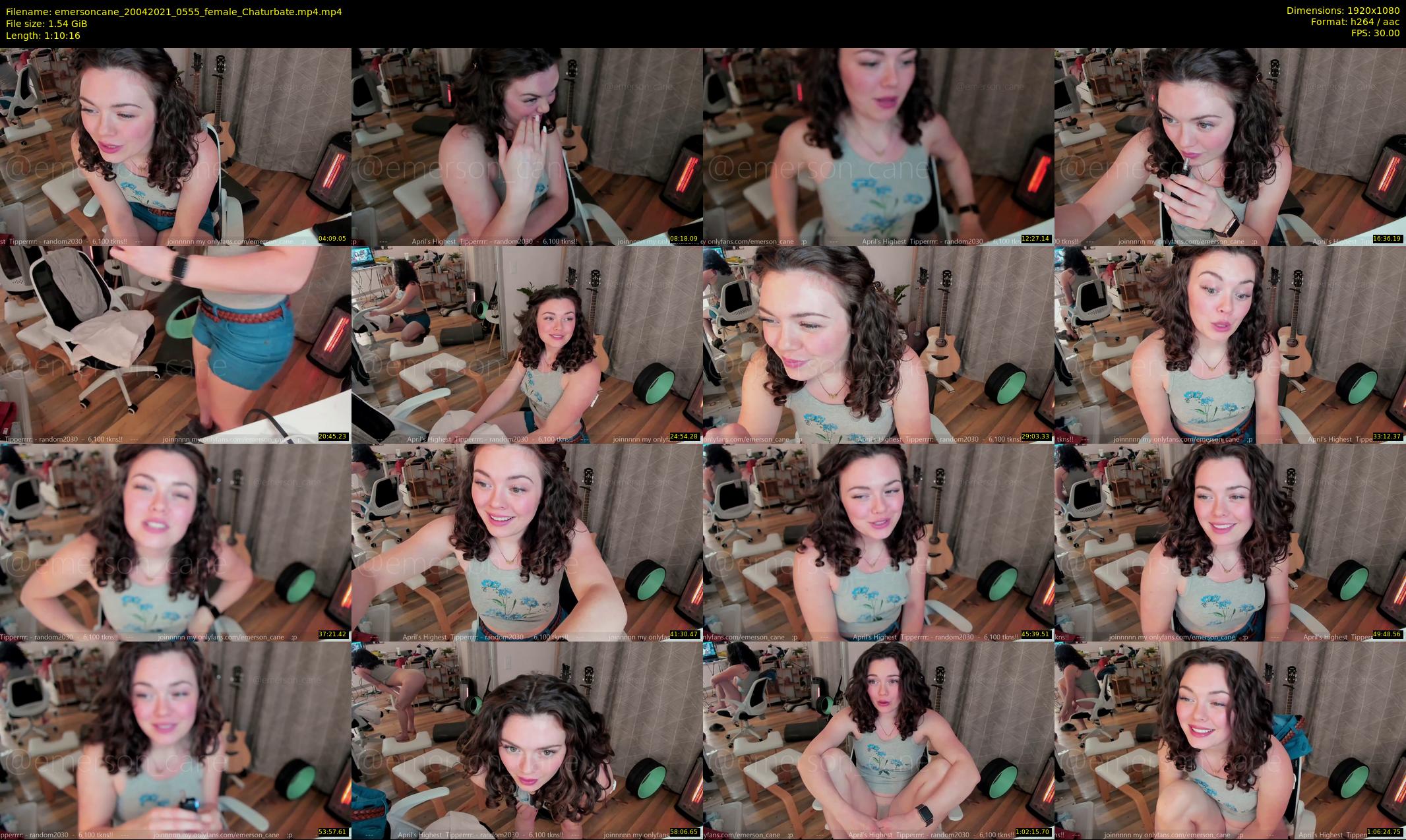 emersoncane — 71 minute Chaturbate female cam show recording, 1080p, Apr 20, 2021
