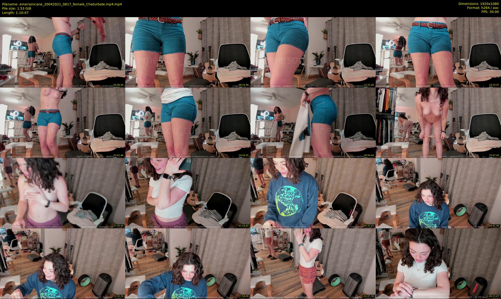 emersoncane — 71 minute Chaturbate female cam show recording, 1080p, Apr 20, 2021