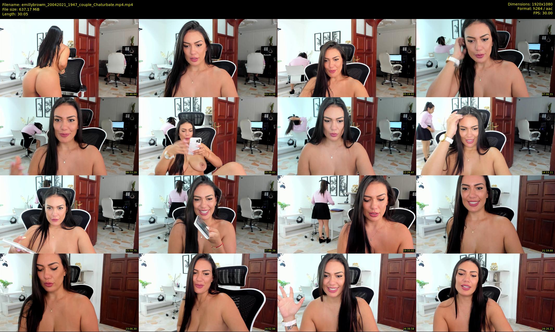 emillybrowm — 31 minute Chaturbate couple cam show recording, 1080p, Apr 20, 2021