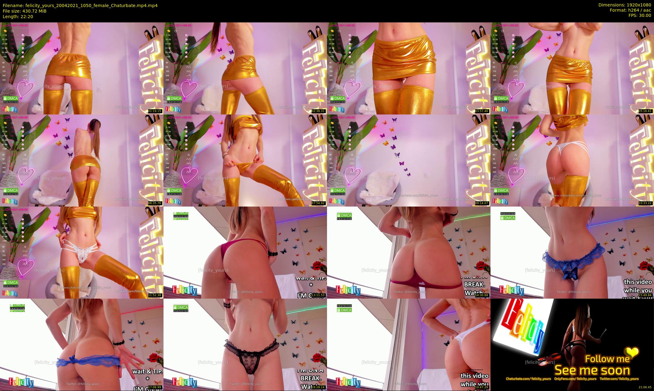 felicity_yours — 23 minute Chaturbate female cam show recording, 1080p, Apr 20, 2021