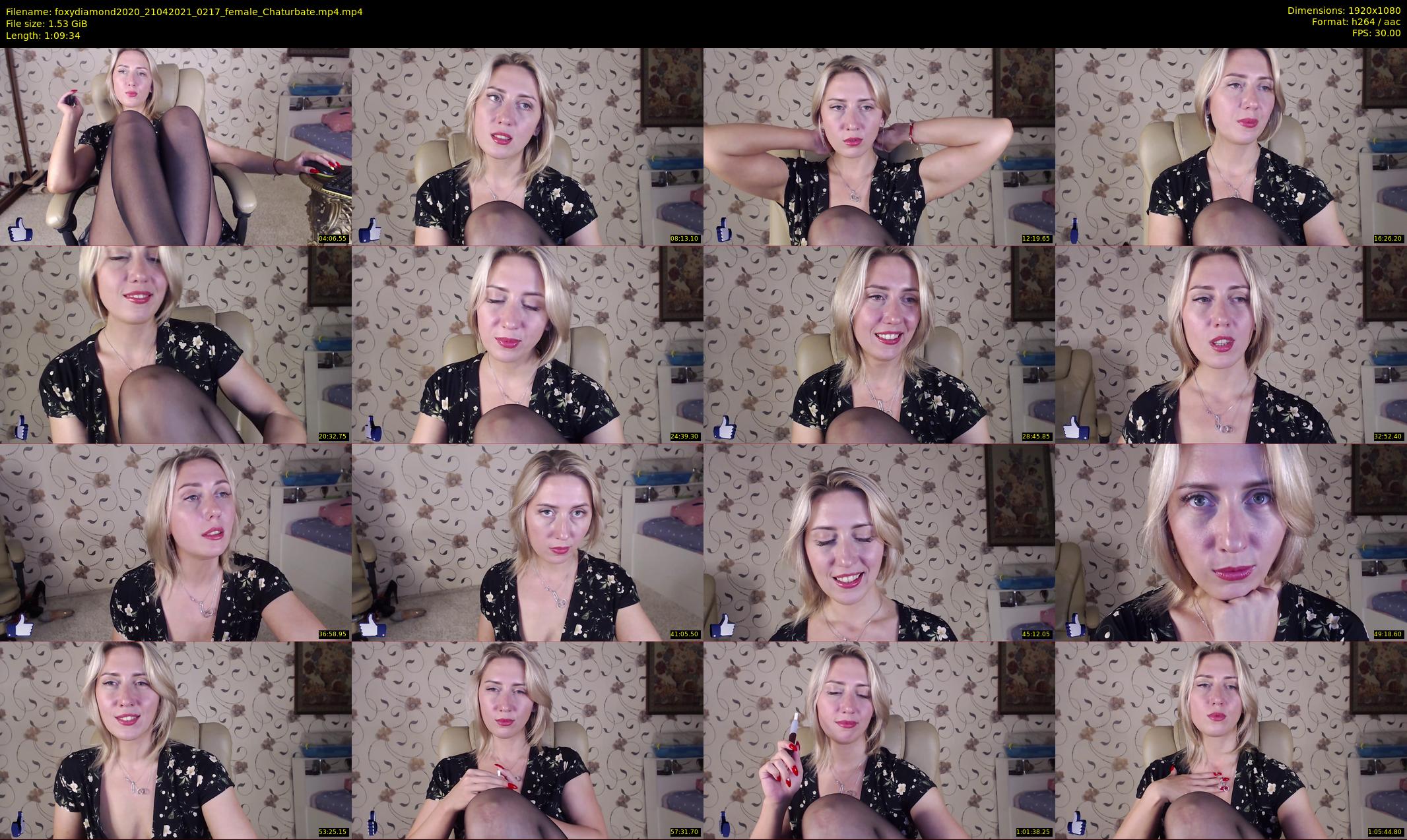 foxydiamond2020 — 70 minute Chaturbate female cam show recording, 1080p, Apr 21, 2021