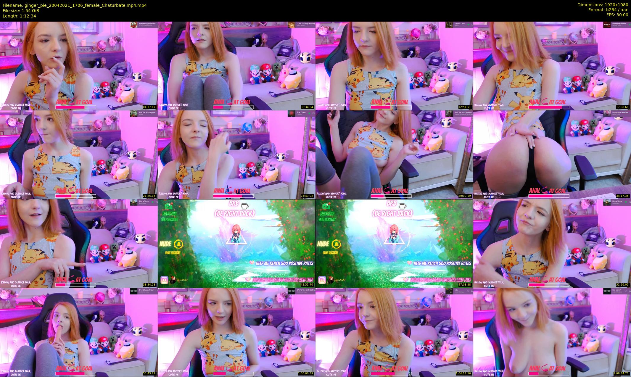 ginger_pie — 73 minute Chaturbate female cam show recording, 1080p, Apr 20, 2021