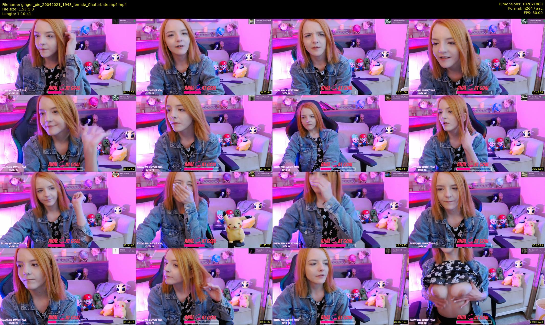 ginger_pie — 71 minute Chaturbate female cam show recording, 1080p, Apr 20, 2021