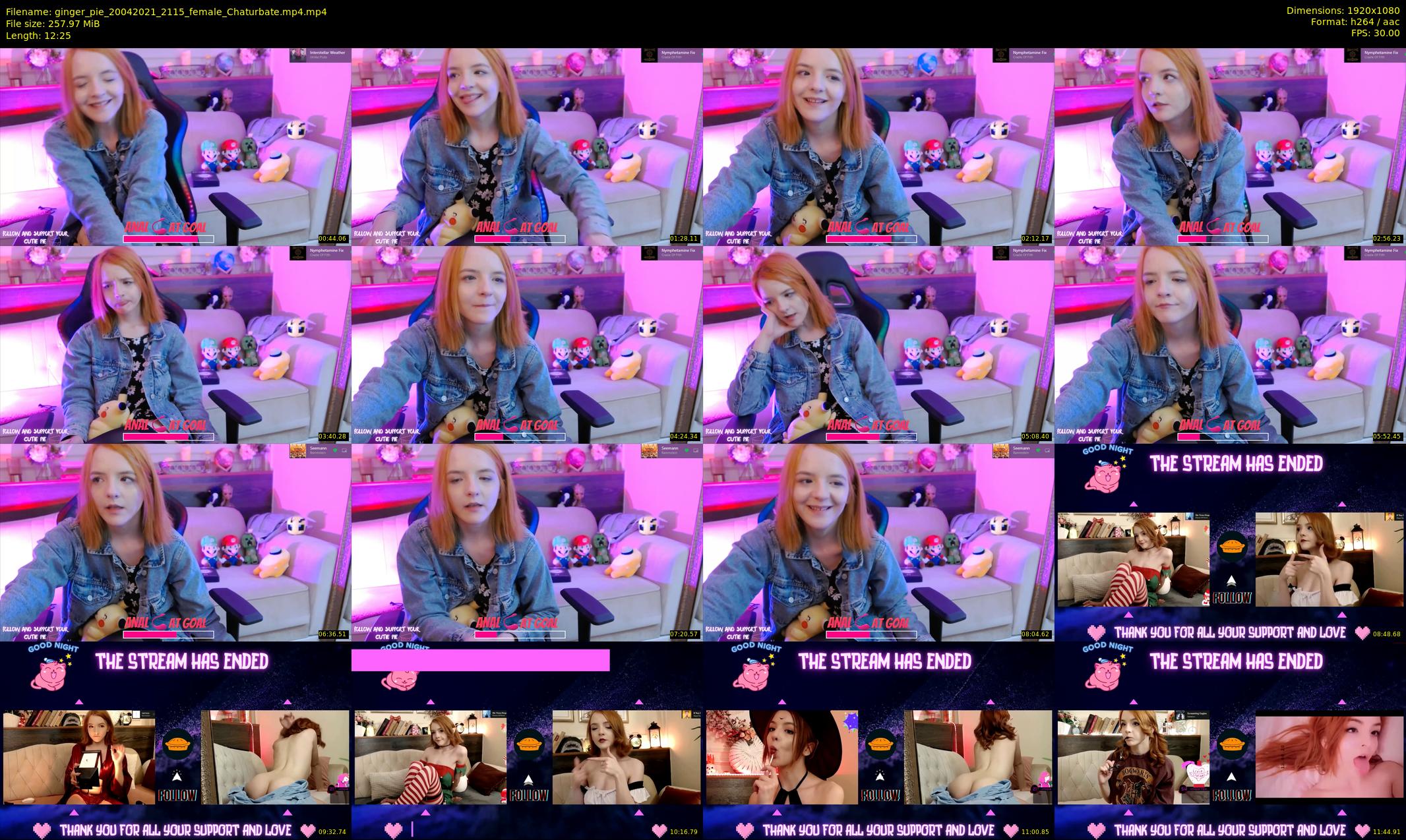 ginger_pie — 13 minute Chaturbate female cam show recording, 1080p, Apr 20, 2021