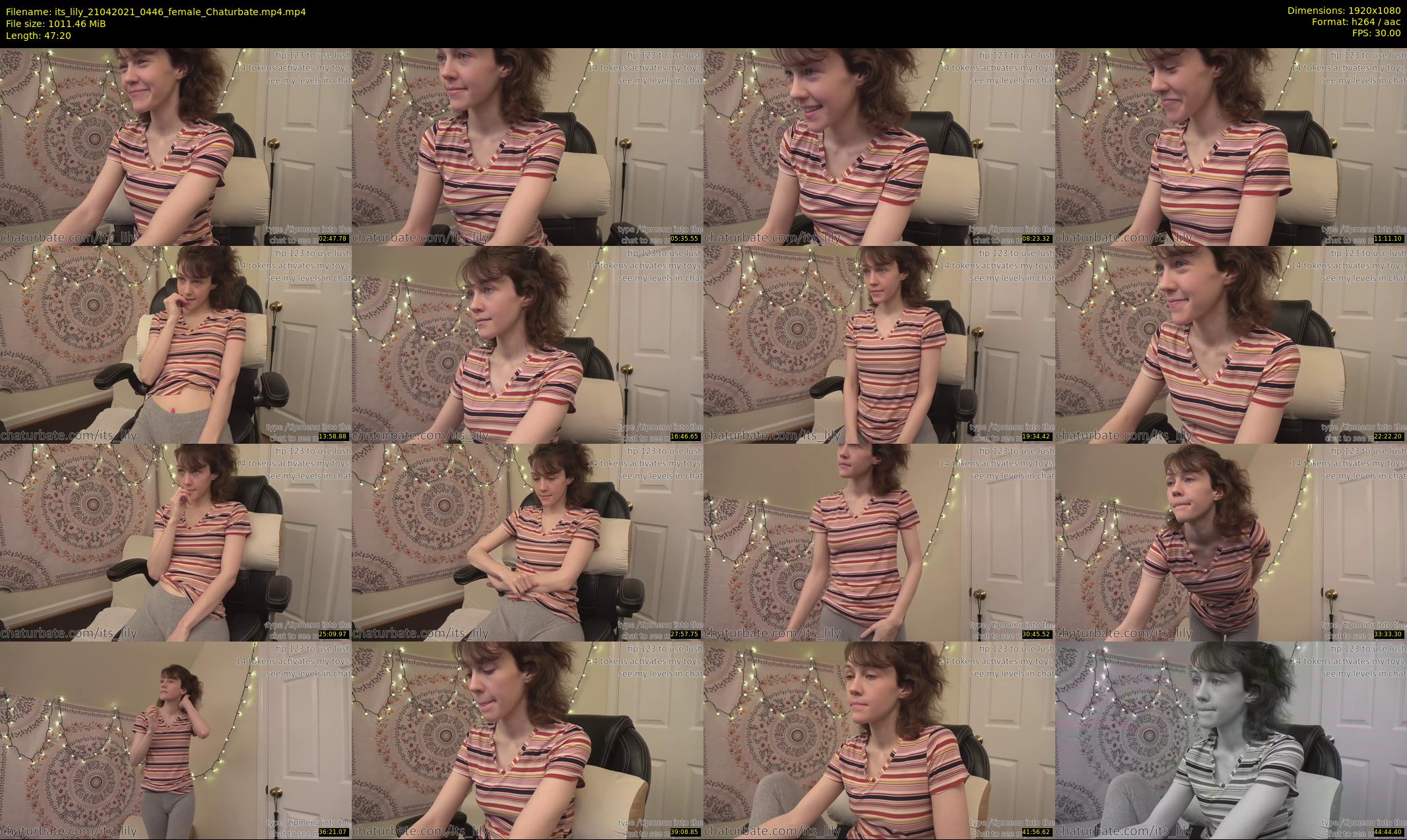 its_lily — 48 minute Chaturbate female cam show recording, 1080p, Apr 21, 2021