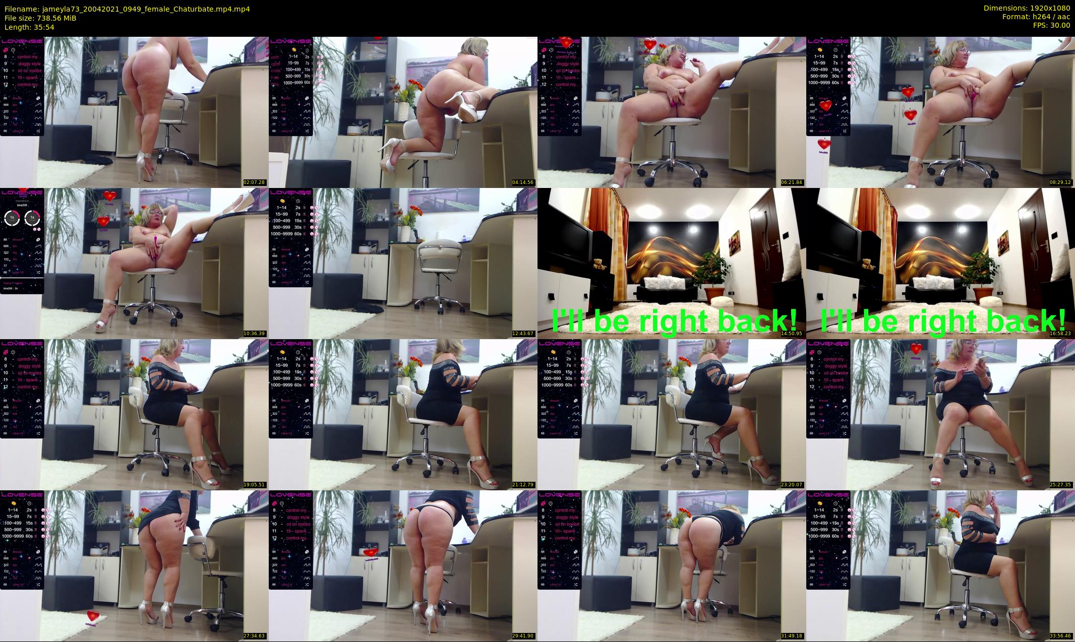 jameyla73 — 36 minute Chaturbate female cam show recording, 1080p, Apr 20, 2021