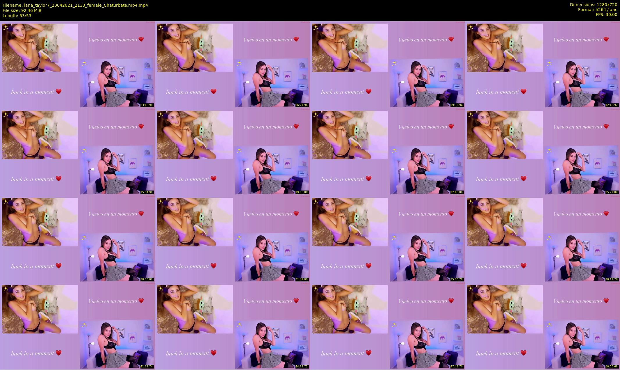 lana_taylor7 — 54 minute Chaturbate female cam show recording, 720p, Apr 20, 2021