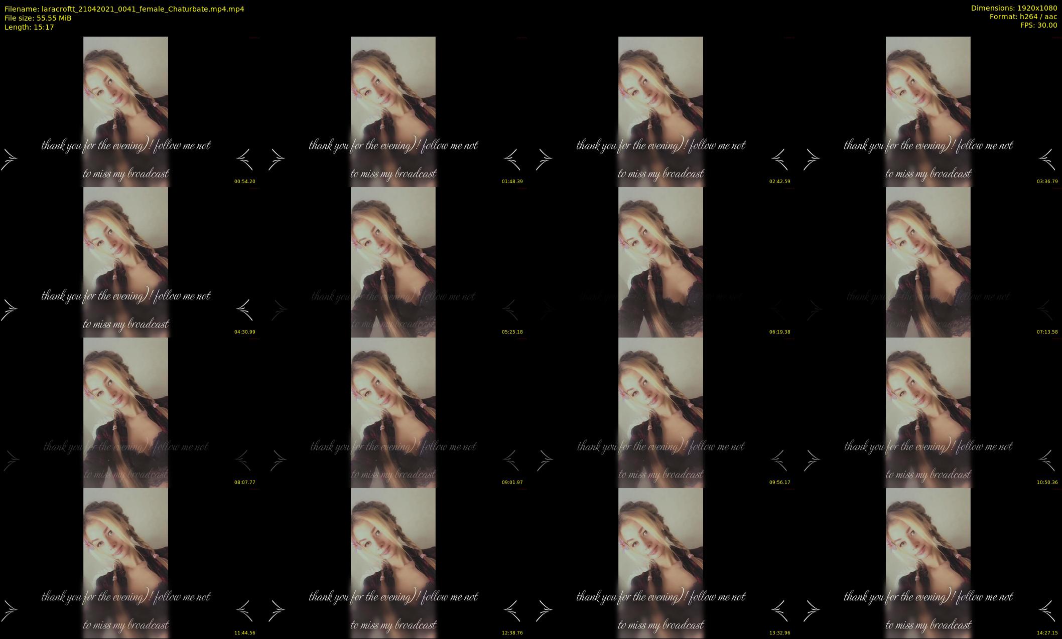 laracroftt — 16 minute Chaturbate female cam show recording, 1080p, Apr 21, 2021