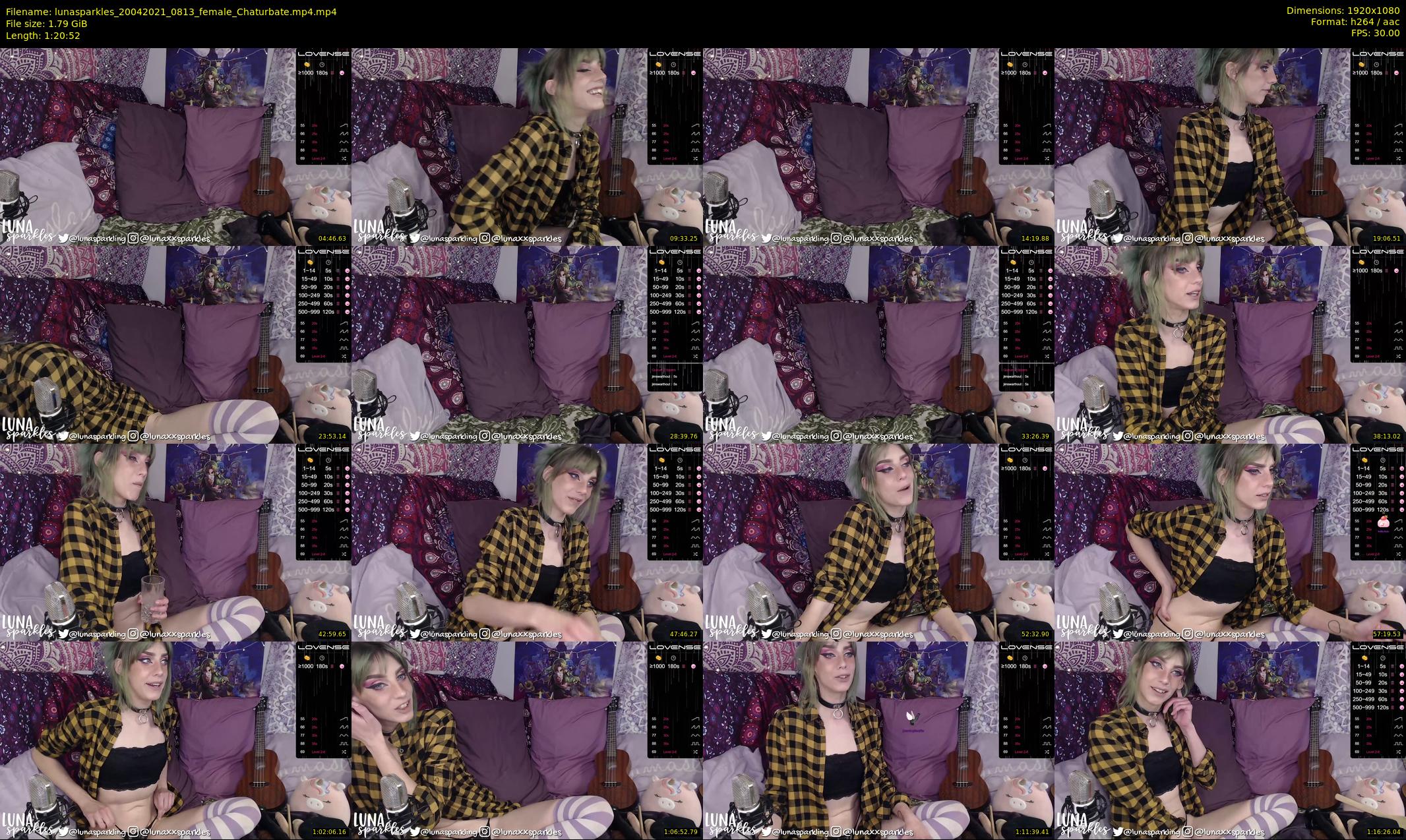 lunasparkles — 81 minute Chaturbate female cam show recording, 1080p, Apr 20, 2021