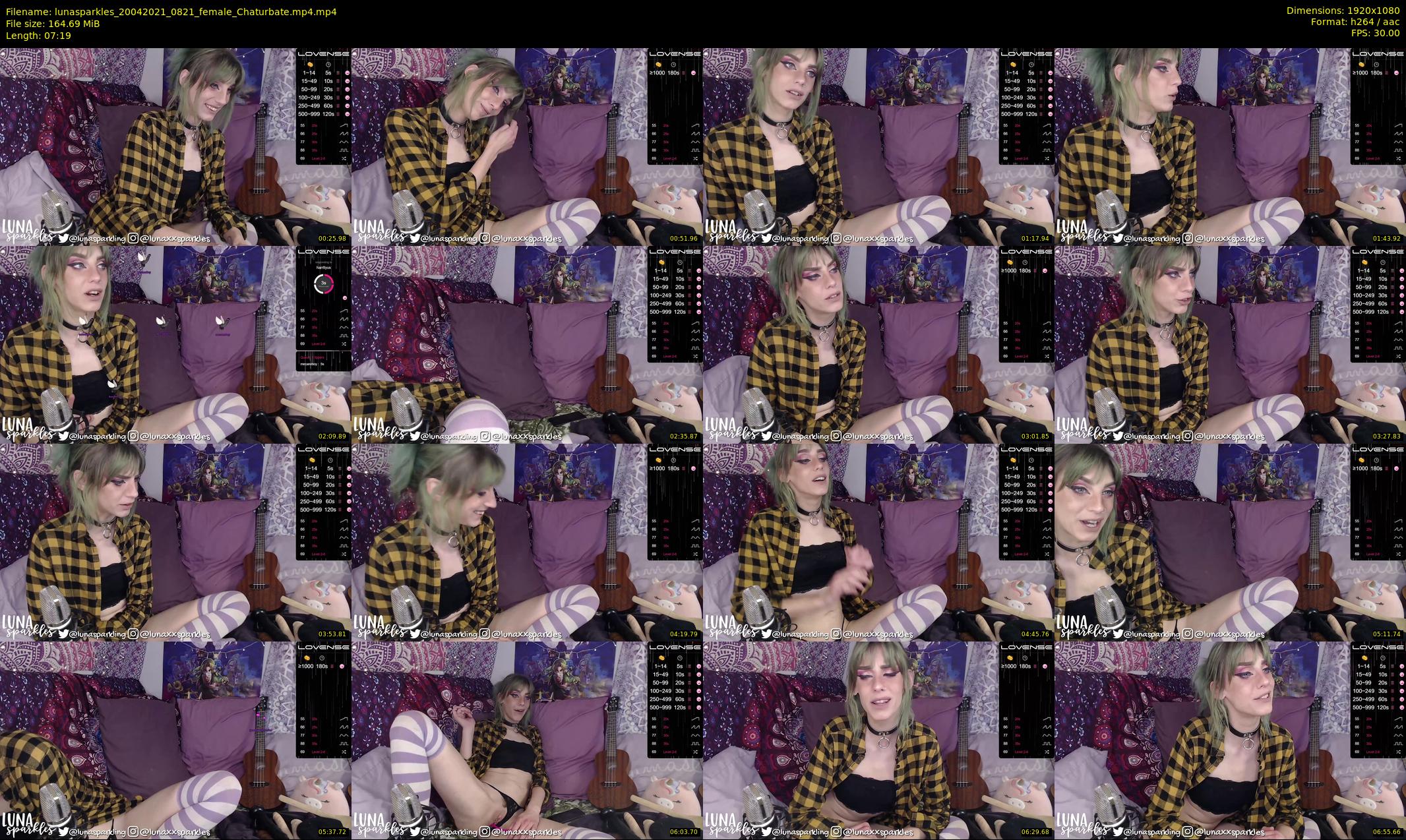 lunasparkles — 8 minute Chaturbate female cam show recording, 1080p, Apr 20, 2021