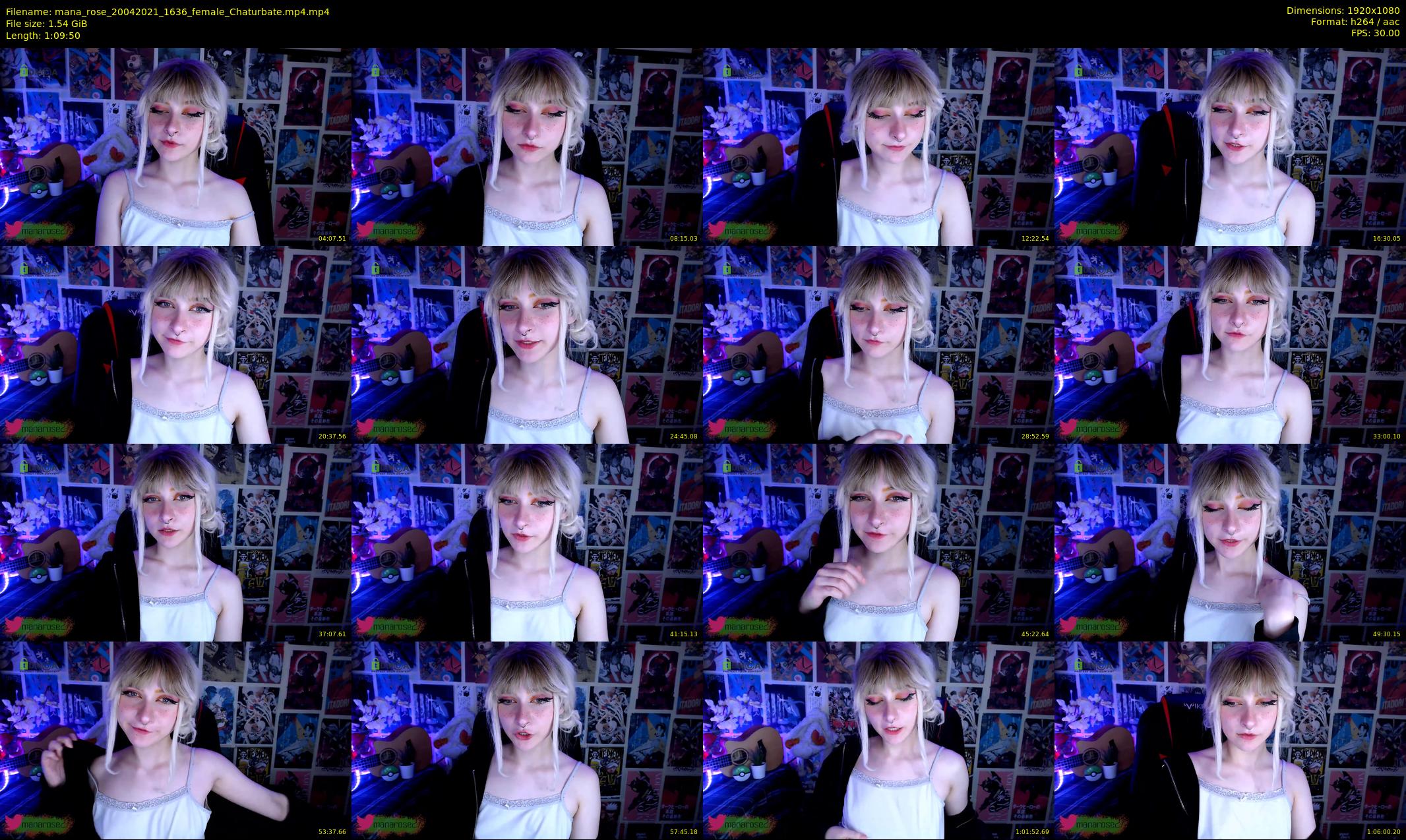 mana_rose — 70 minute Chaturbate female cam show recording, 1080p, Apr 20, 2021