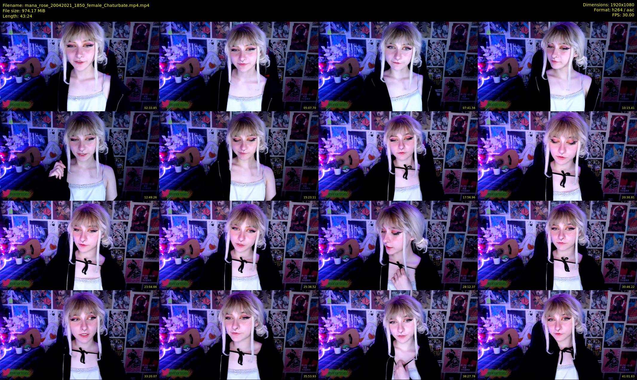 mana_rose — 44 minute Chaturbate female cam show recording, 1080p, Apr 20, 2021