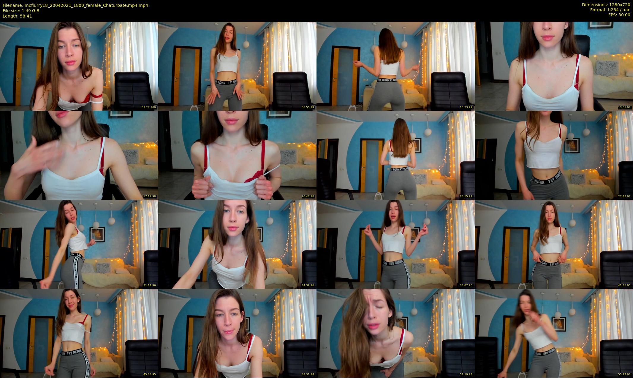 mcflurry18 — 59 minute Chaturbate female cam show recording, 720p, Apr 20, 2021