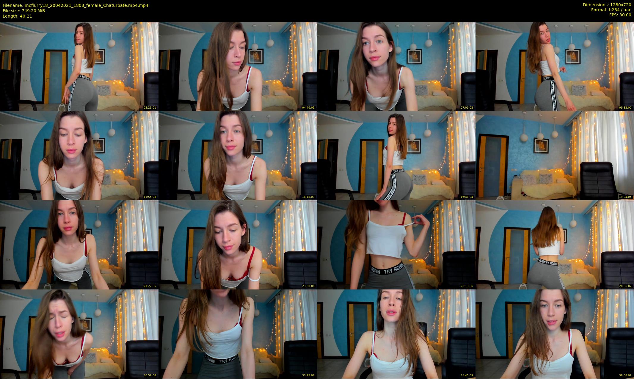 mcflurry18 — 41 minute Chaturbate female cam show recording, 720p, Apr 20, 2021