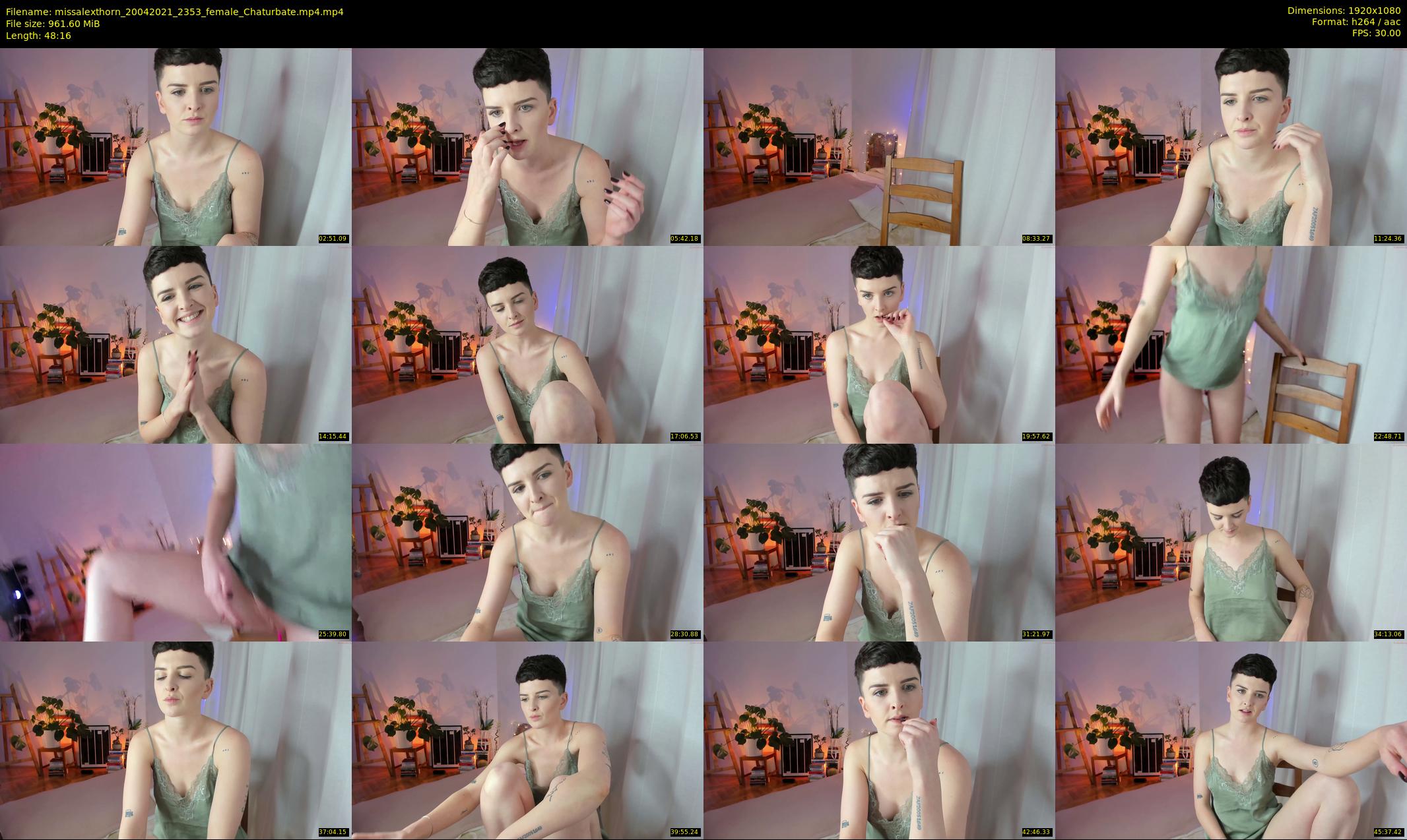 missalexthorn — 49 minute Chaturbate female cam show recording, 1080p, Apr 20, 2021