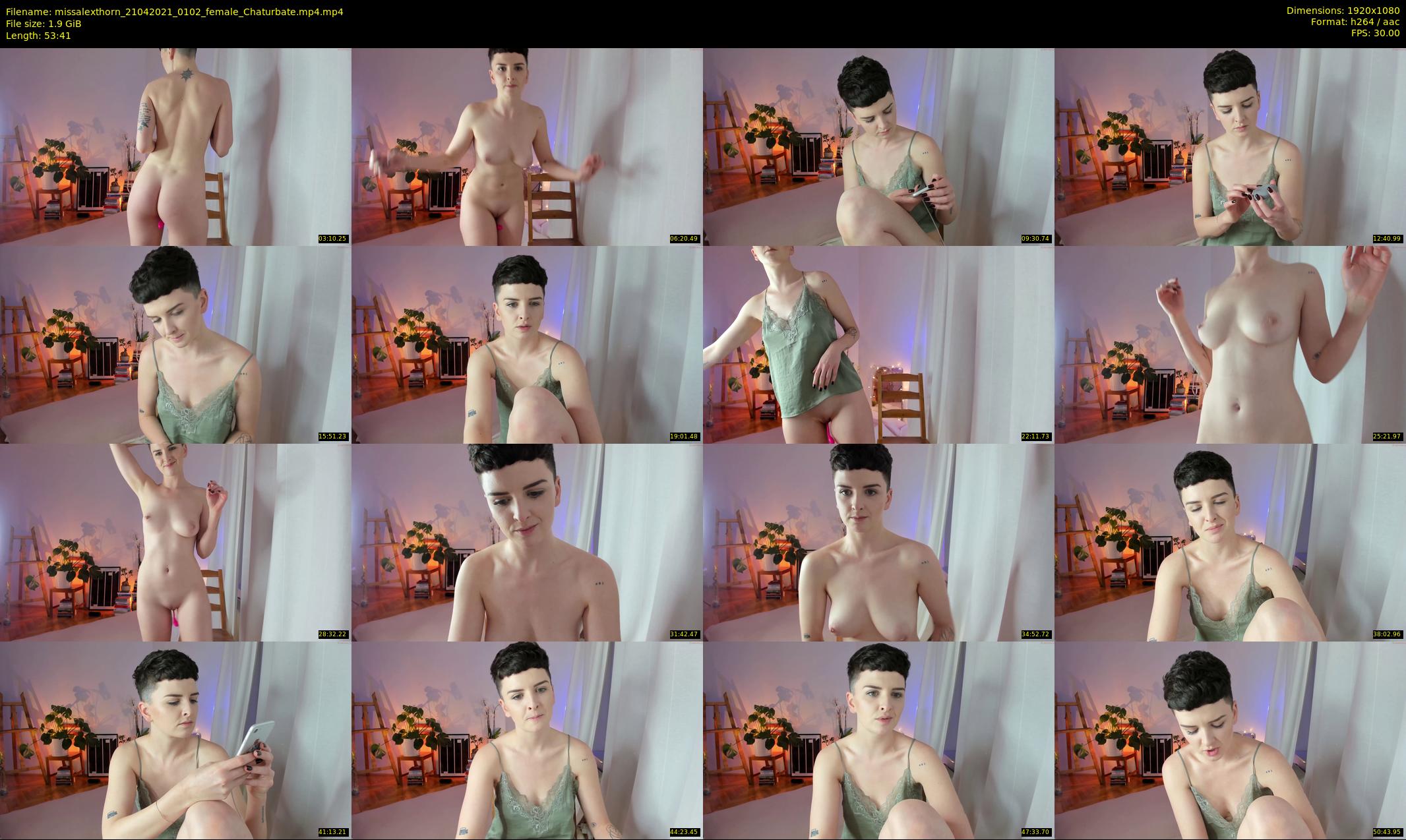 missalexthorn — 54 minute Chaturbate female cam show recording, 1080p, Apr 21, 2021