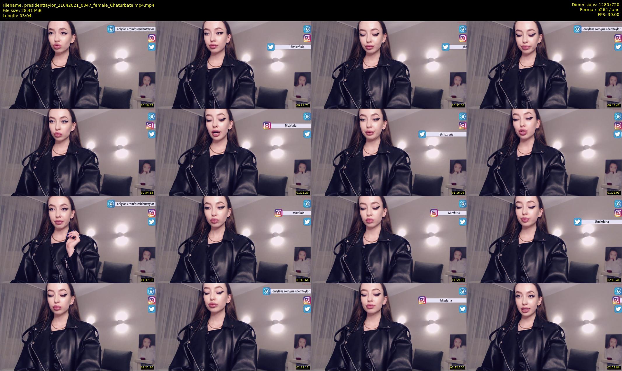 presidenttaylor — 4 minute Chaturbate female cam show recording, 720p, Apr 21, 2021