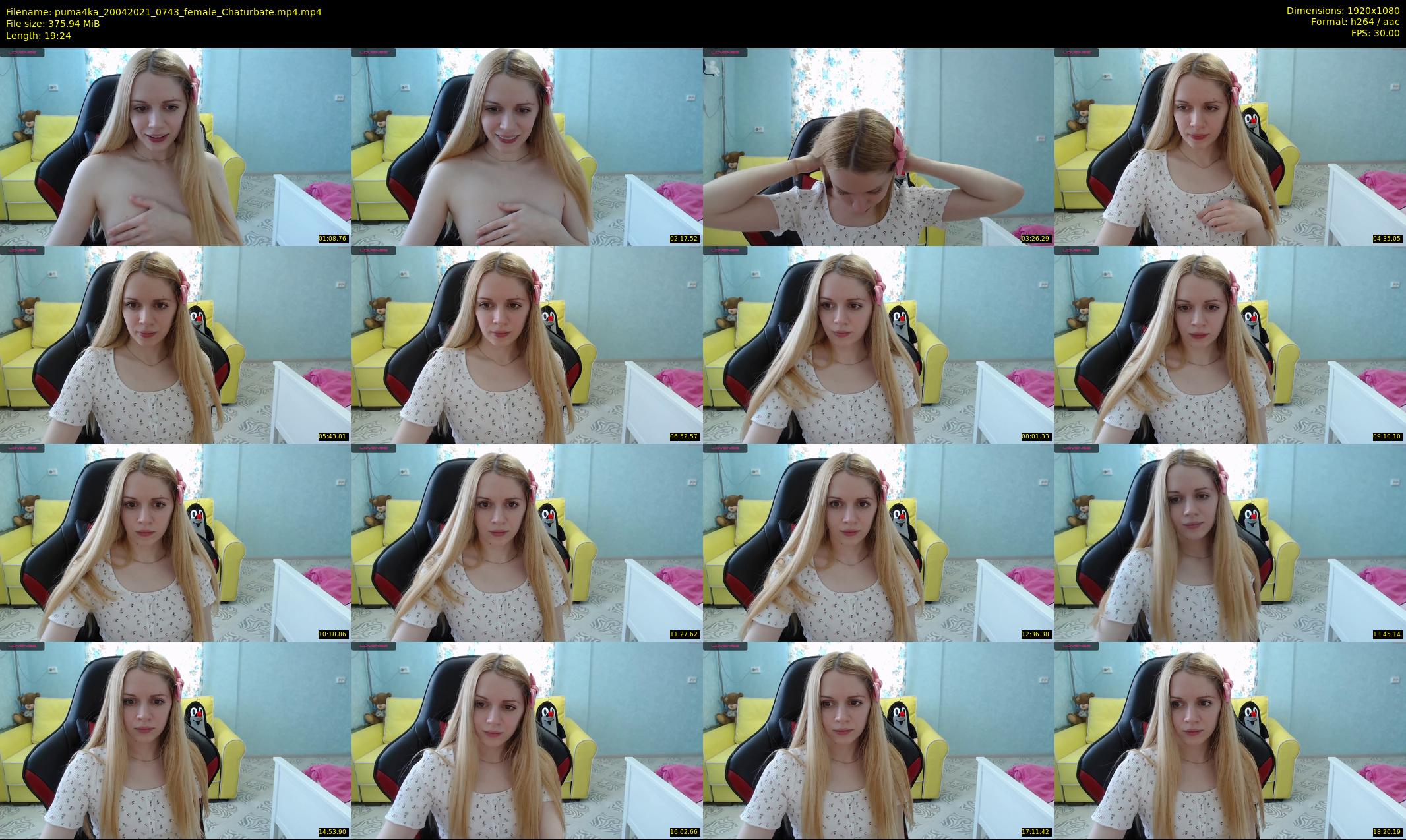 puma4ka — 20 minute Chaturbate female cam show recording, 1080p, Apr 20, 2021