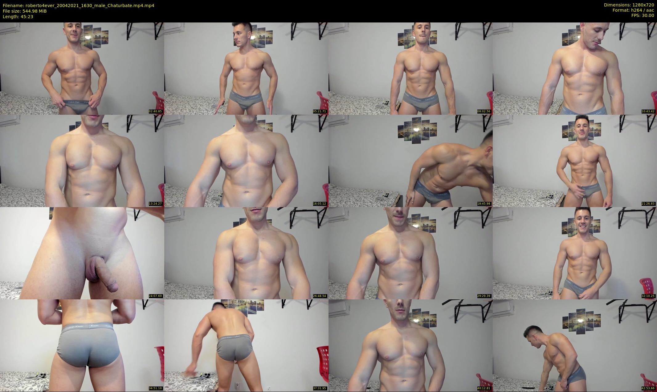 roberto4ever — 46 minute Chaturbate male cam show recording, 720p, Apr 20, 2021