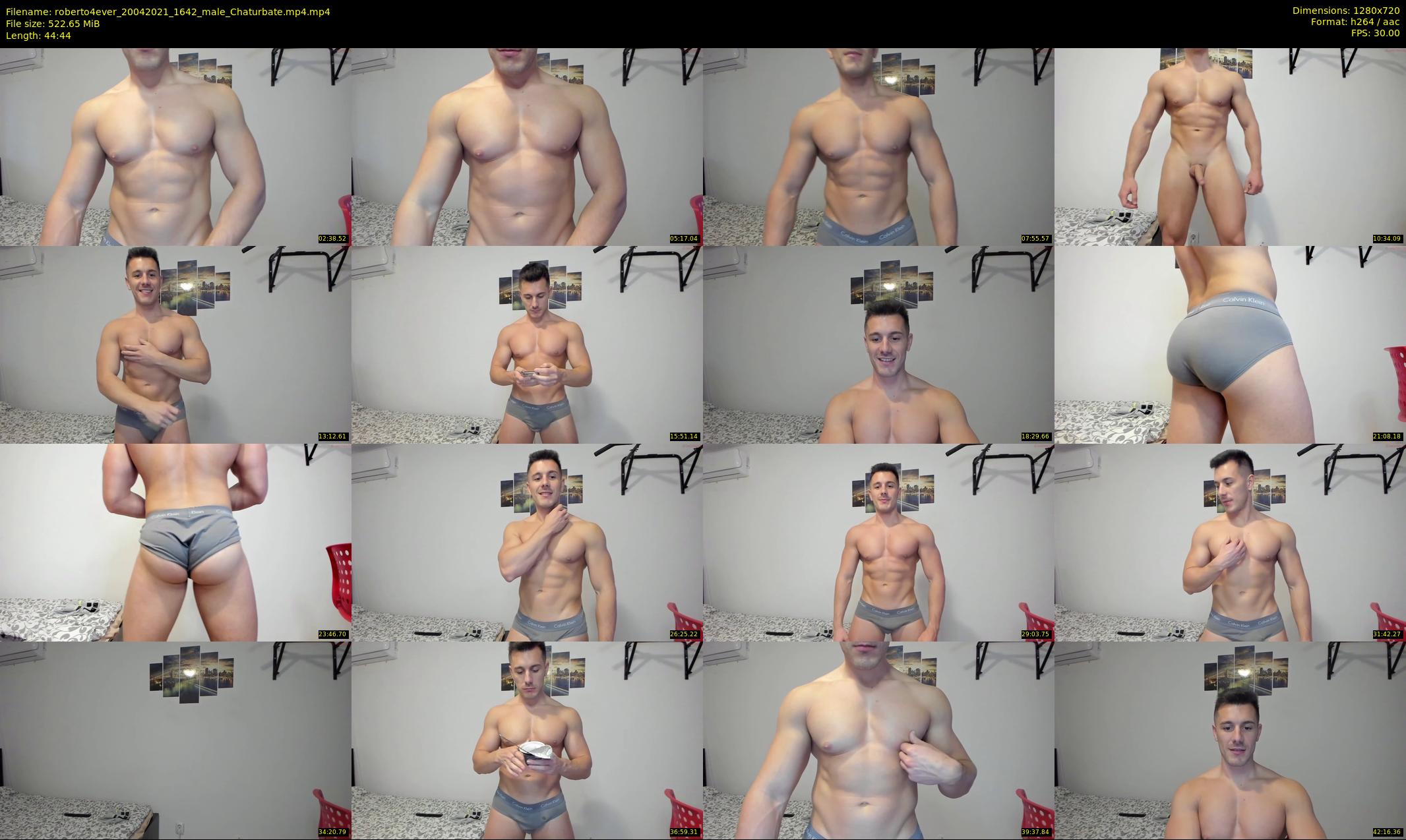 roberto4ever — 45 minute Chaturbate male cam show recording, 720p, Apr 20, 2021