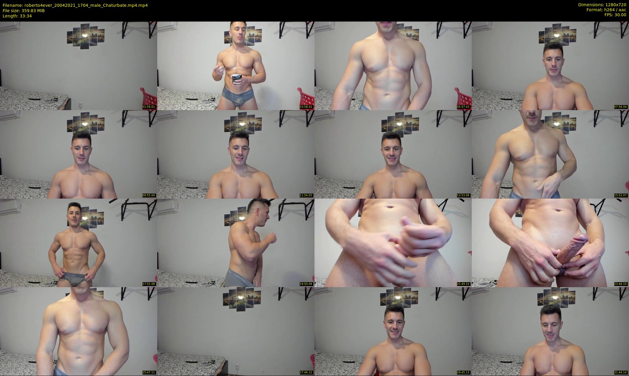 roberto4ever — 34 minute Chaturbate male cam show recording, 720p, Apr 20, 2021
