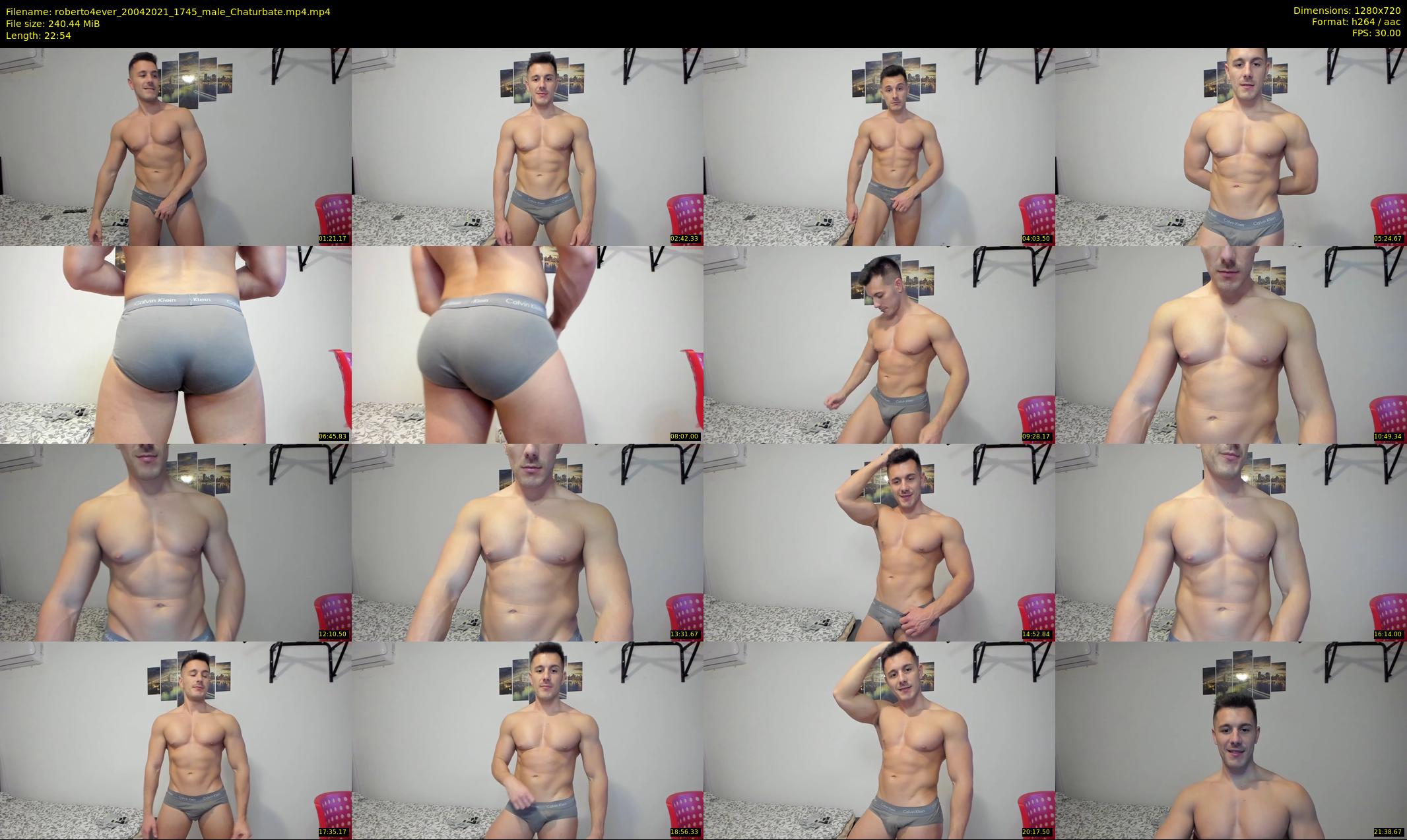 roberto4ever — 23 minute Chaturbate male cam show recording, 720p, Apr 20, 2021