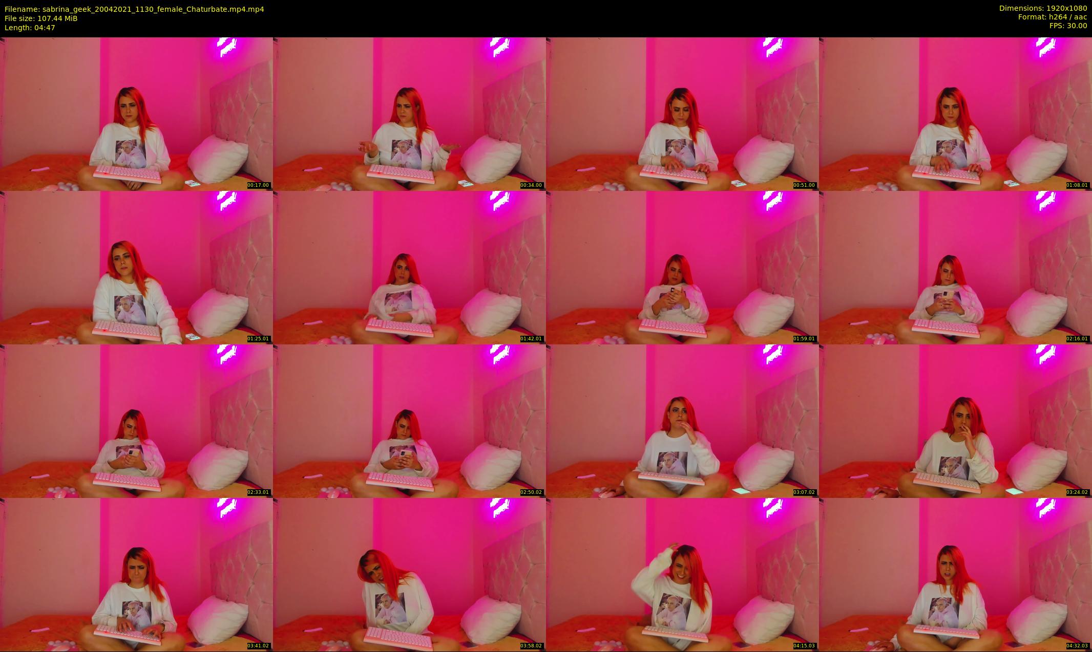 sabrina_geek — 5 minute Chaturbate female cam show recording, 1080p, Apr 20, 2021