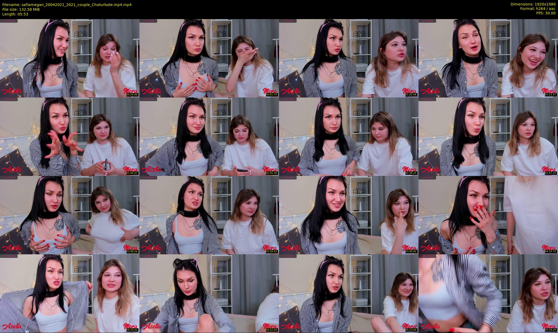 safiamegan — 6 minute Chaturbate couple cam show recording, 1080p, Apr 20, 2021