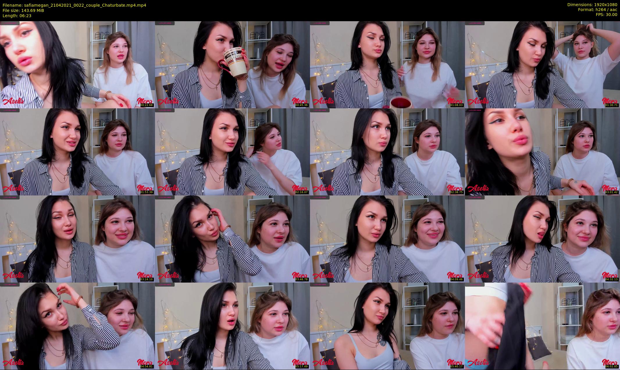safiamegan — 7 minute Chaturbate couple cam show recording, 1080p, Apr 21, 2021