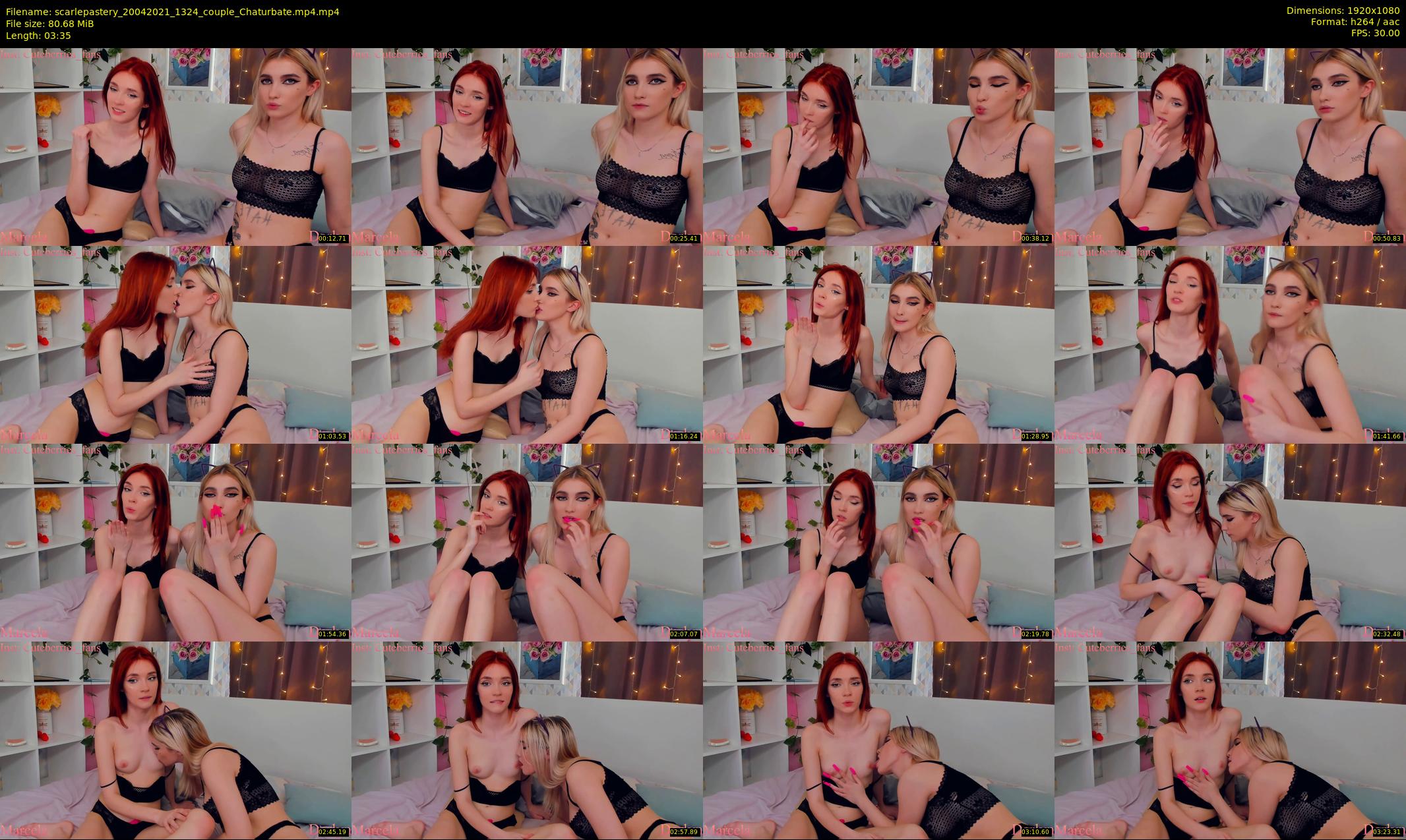 scarlepastery — 4 minute Chaturbate couple cam show recording, 1080p, Apr 20, 2021
