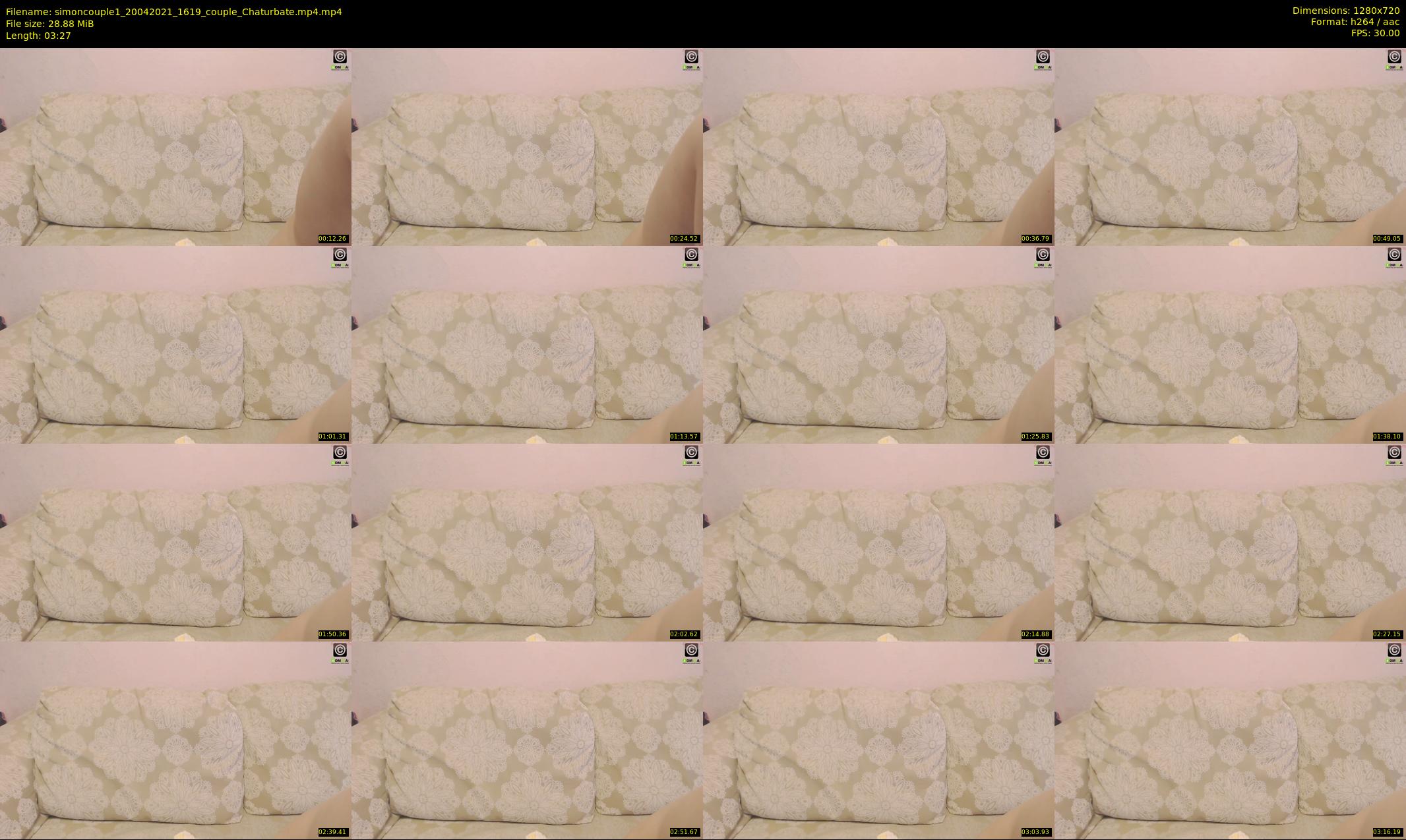 simoncouple1 — 4 minute Chaturbate couple cam show recording, 720p, Apr 20, 2021