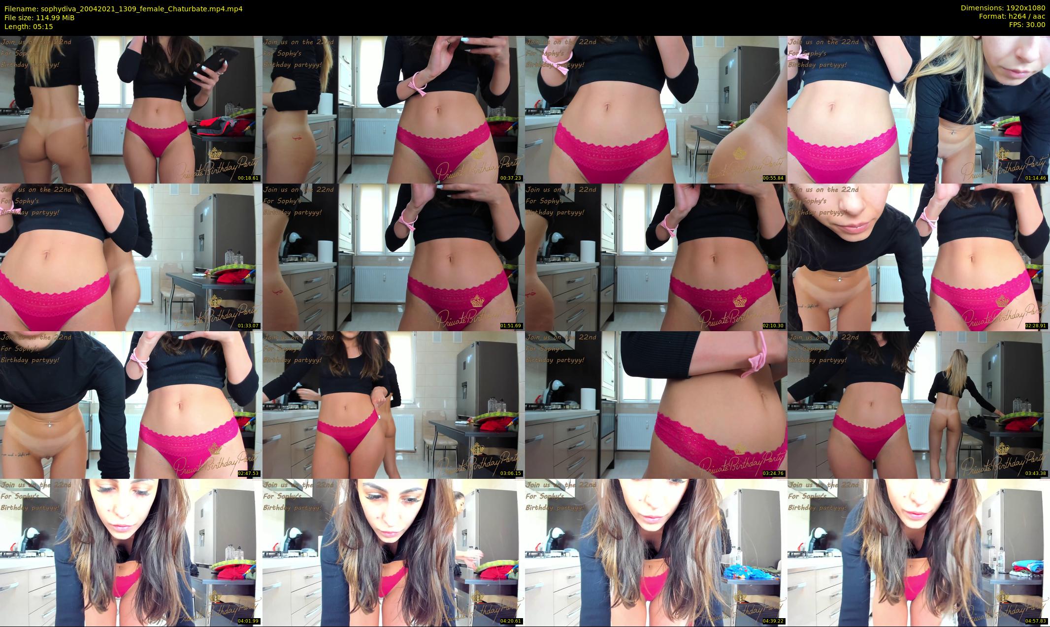 sophydiva — 6 minute Chaturbate female cam show recording, 1080p, Apr 20, 2021