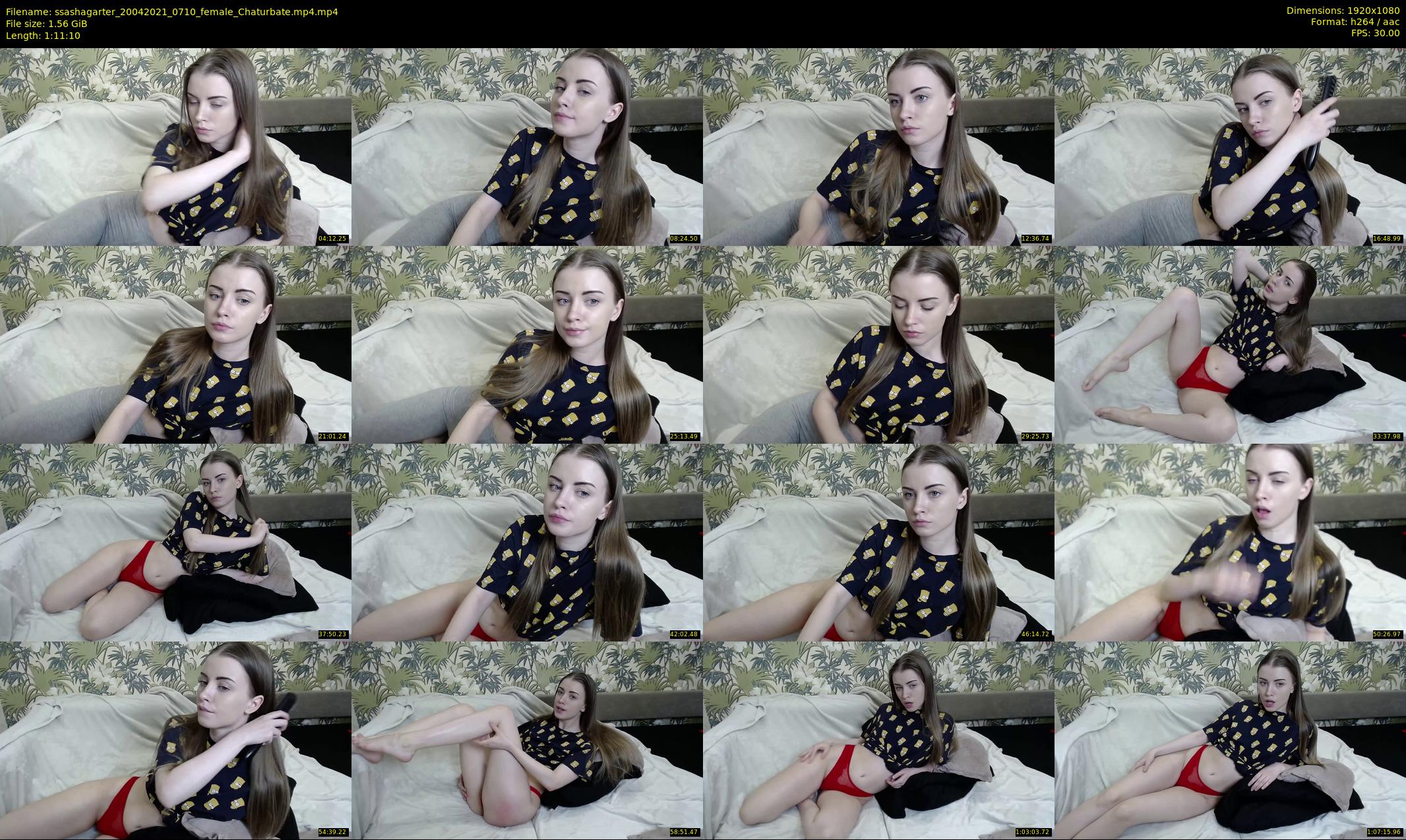 ssashagarter — 72 minute Chaturbate female cam show recording, 1080p, Apr 20, 2021