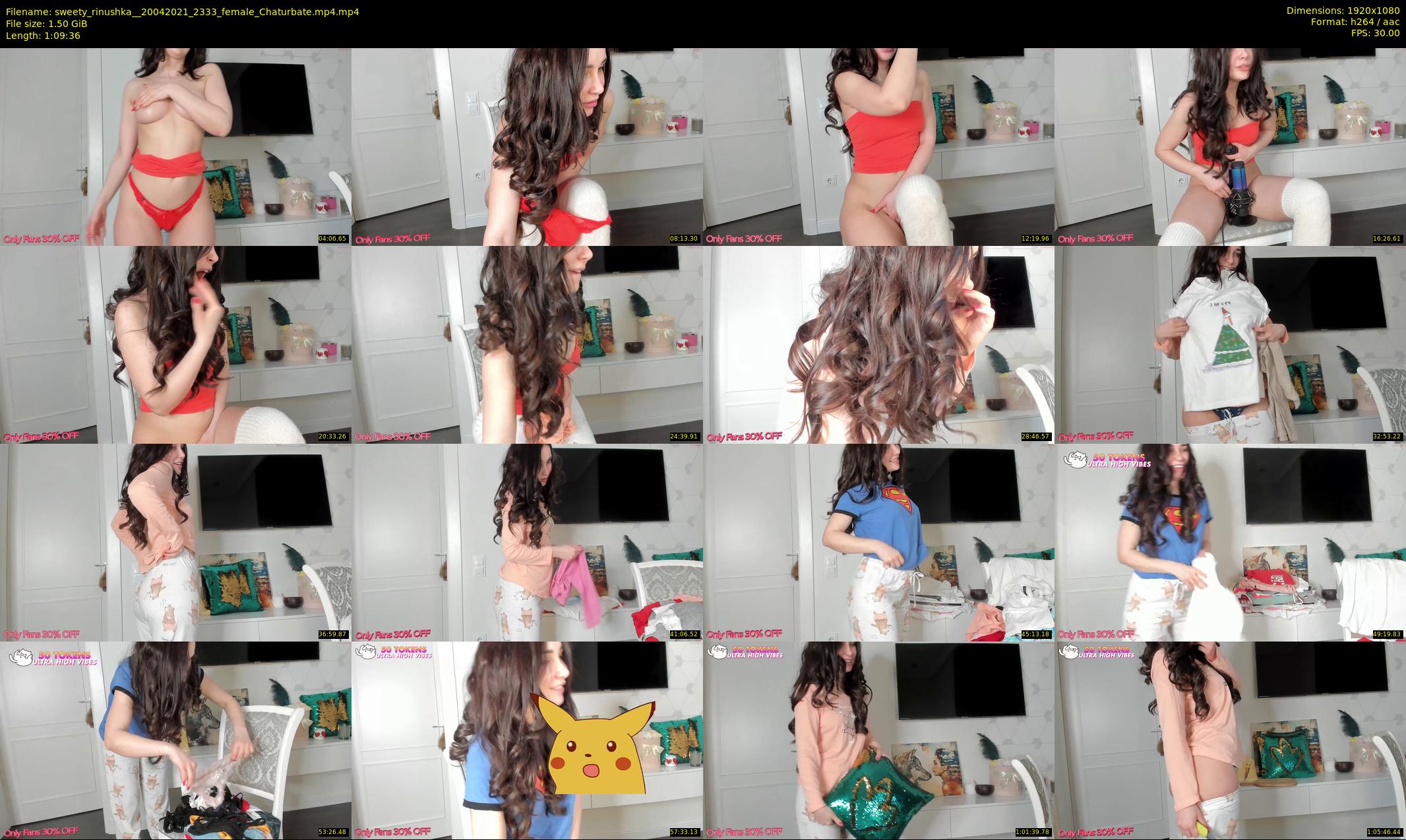 sweety_rinushka_ — 70 minute Chaturbate female cam show recording, 1080p, Apr 20, 2021