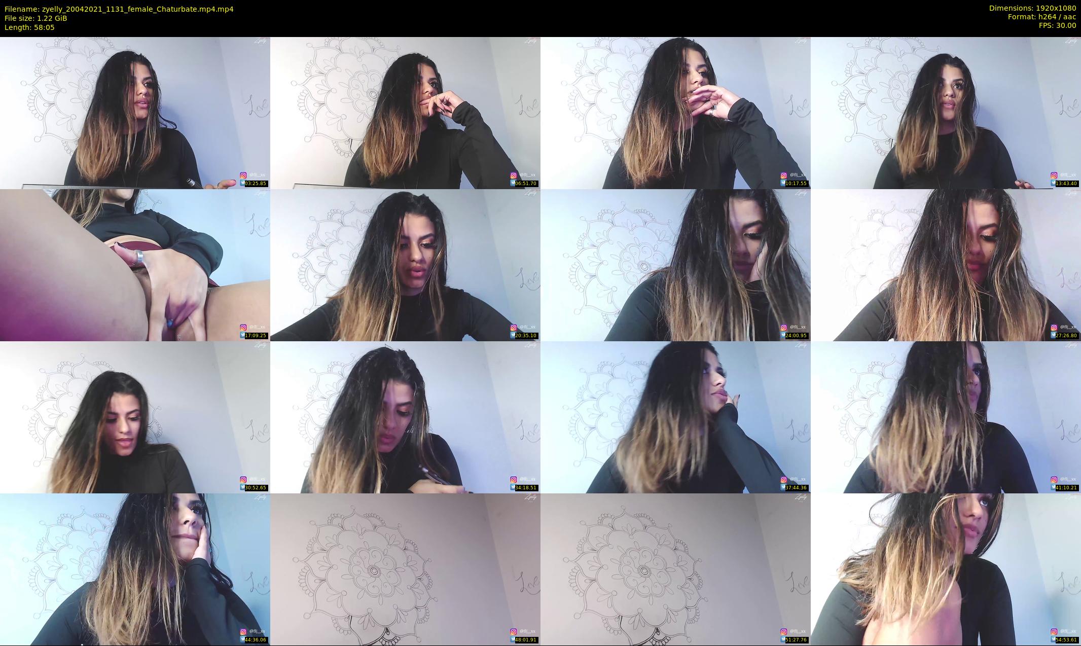 zyelly — 59 minute Chaturbate female cam show recording, 1080p, Apr 20, 2021