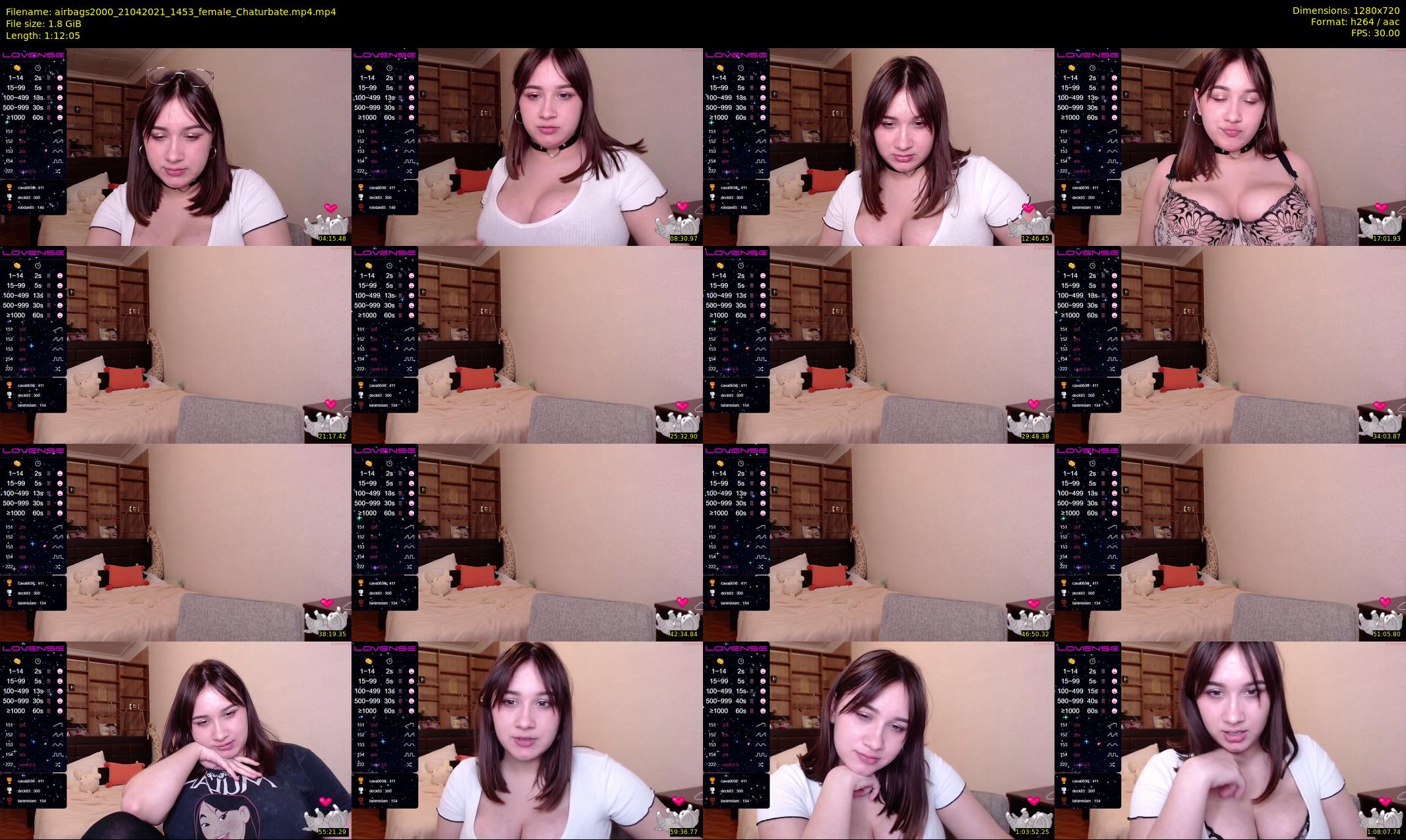 airbags2000 — 73 minute Chaturbate female cam show recording, 720p, Apr 21, 2021