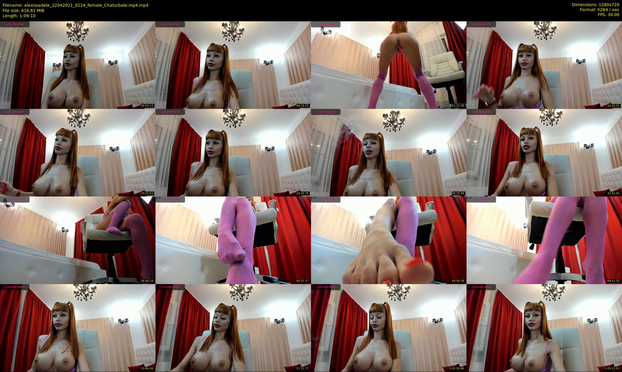 alexissadele — 70 minute Chaturbate female cam show recording, 720p, Apr 22, 2021
