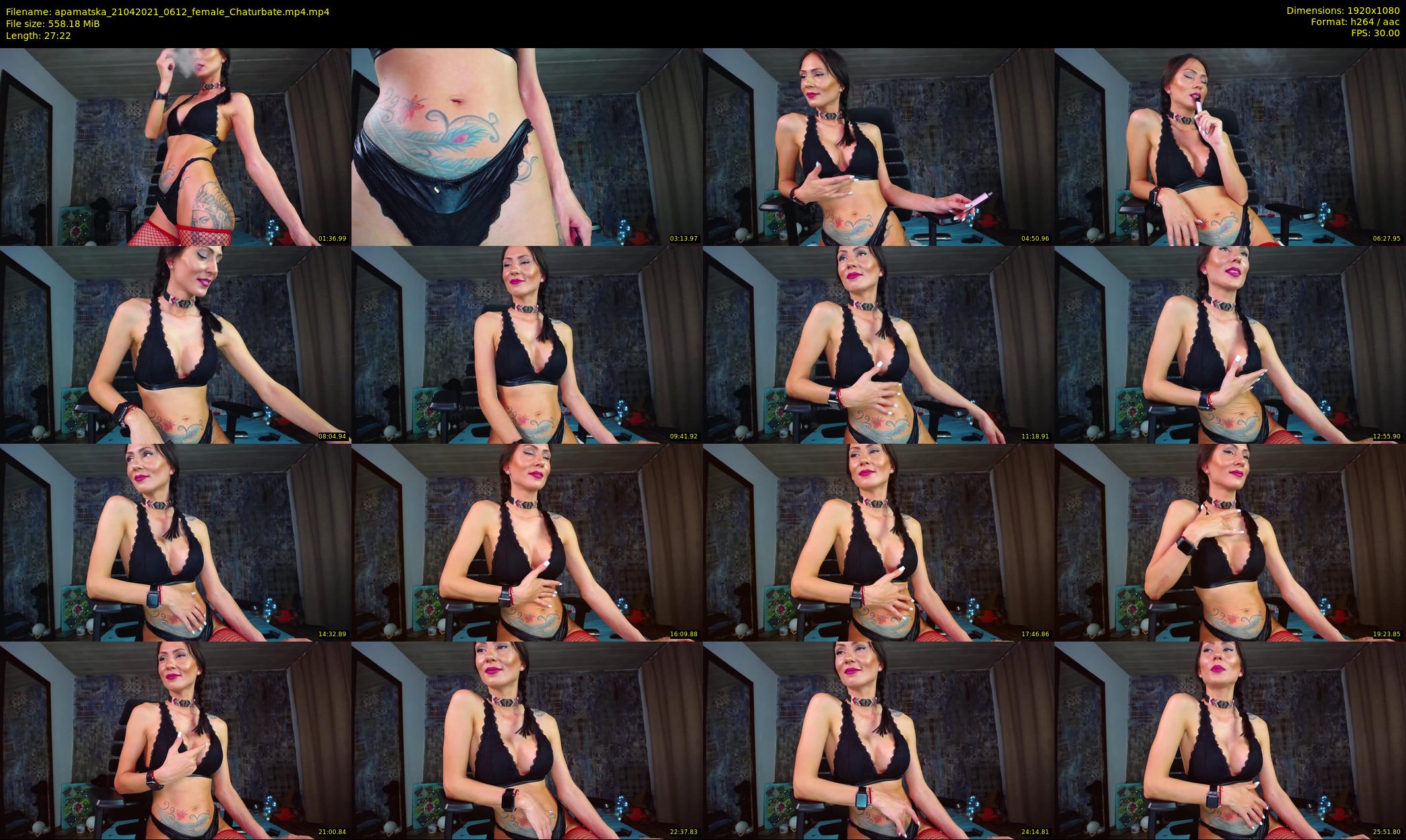 apamatska — 28 minute Chaturbate female cam show recording, 1080p, Apr 21, 2021