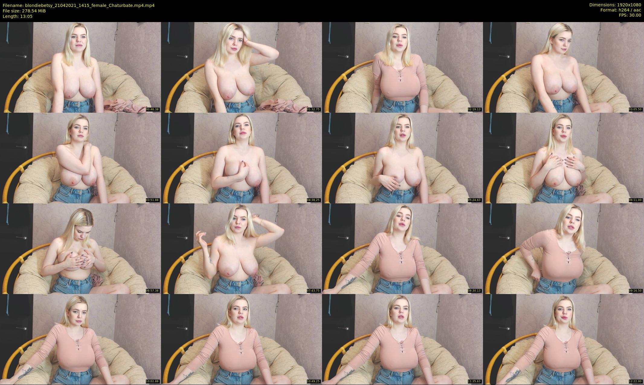 blondiebetsy — 14 minute Chaturbate female cam show recording, 1080p, Apr 21, 2021