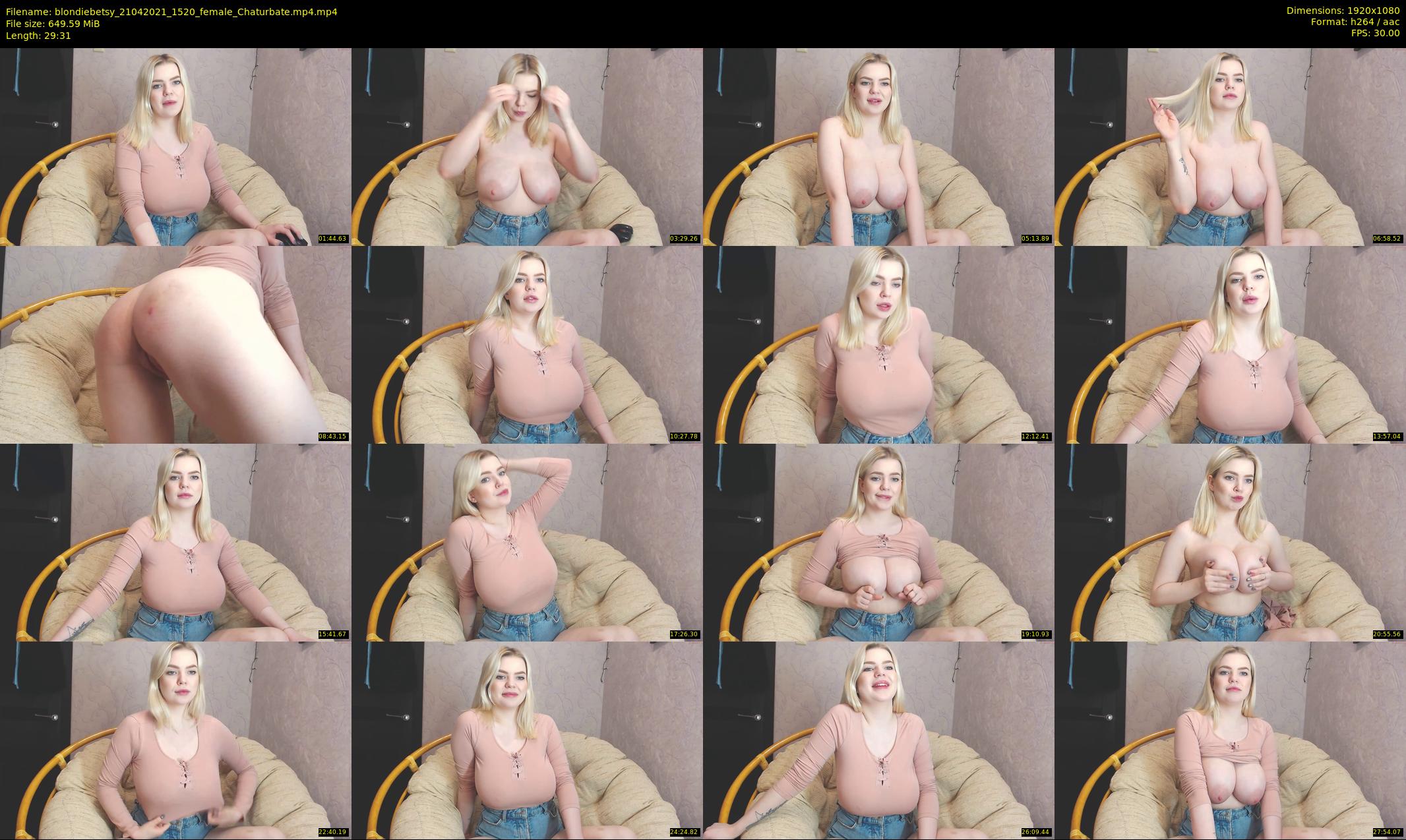 blondiebetsy — 30 minute Chaturbate female cam show recording, 1080p, Apr 21, 2021