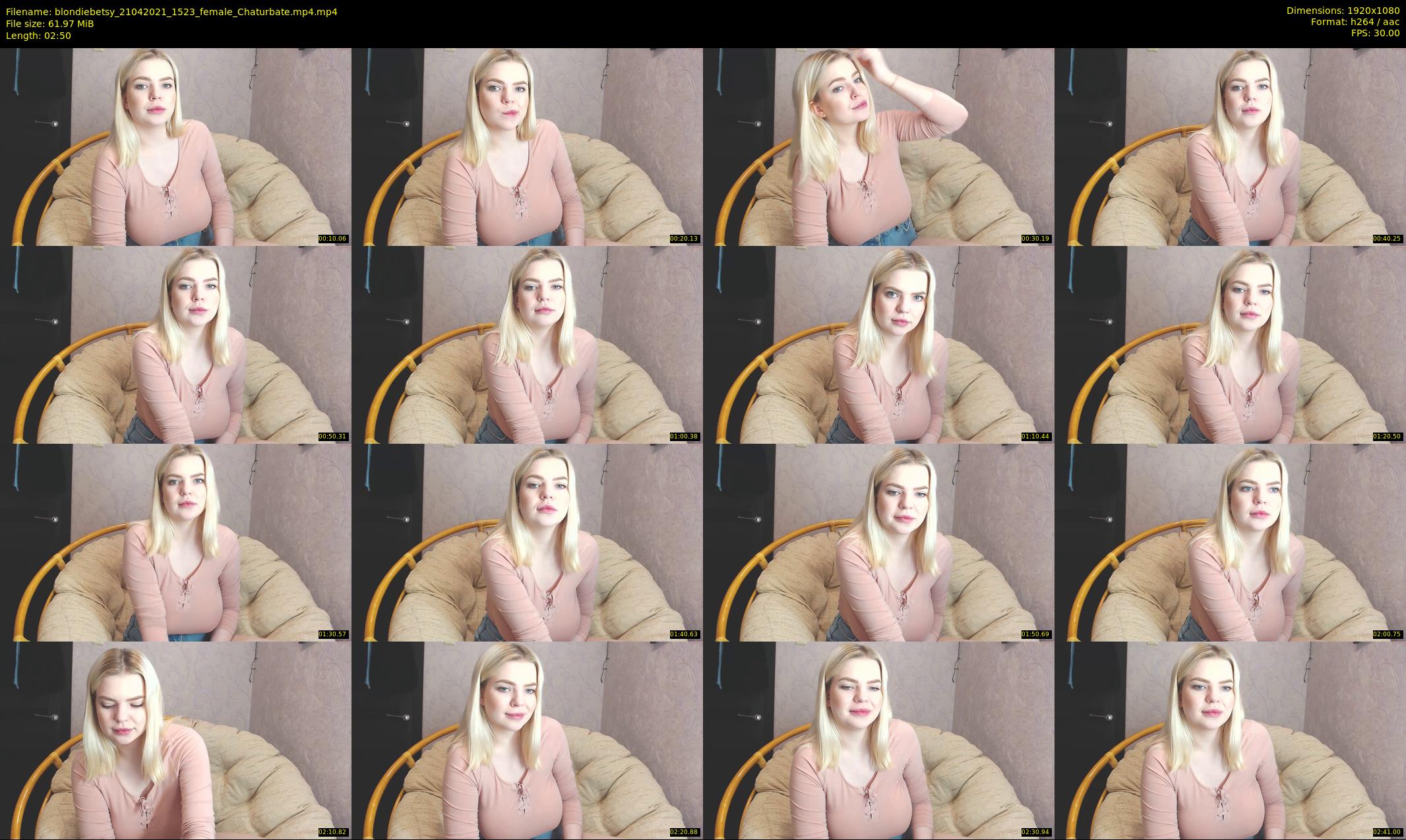 blondiebetsy — 3 minute Chaturbate female cam show recording, 1080p, Apr 21, 2021