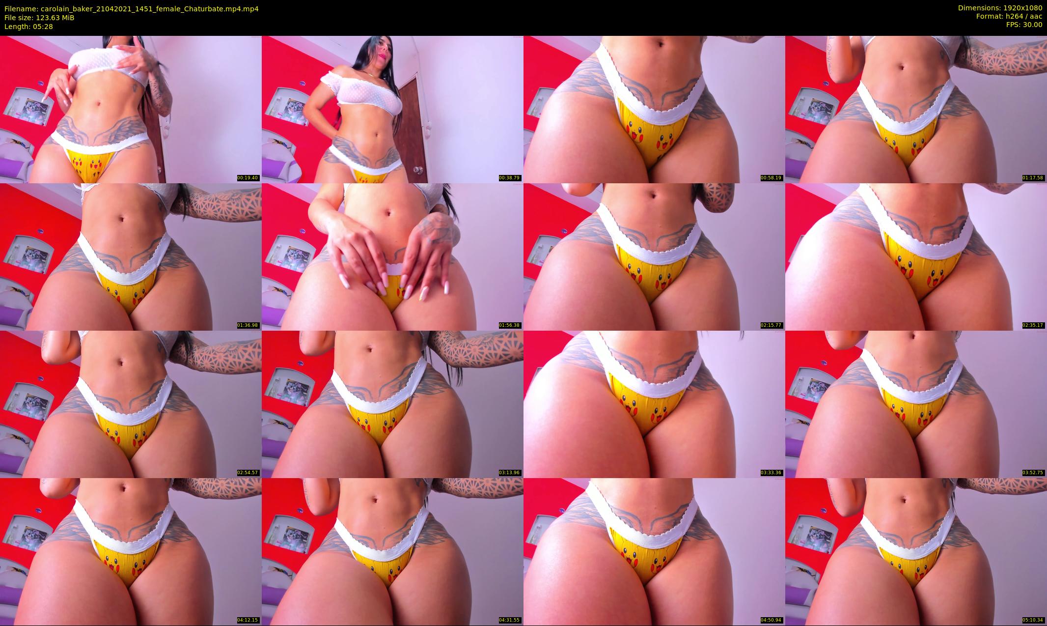 carolain_baker — 6 minute Chaturbate female cam show recording, 1080p, Apr 21, 2021