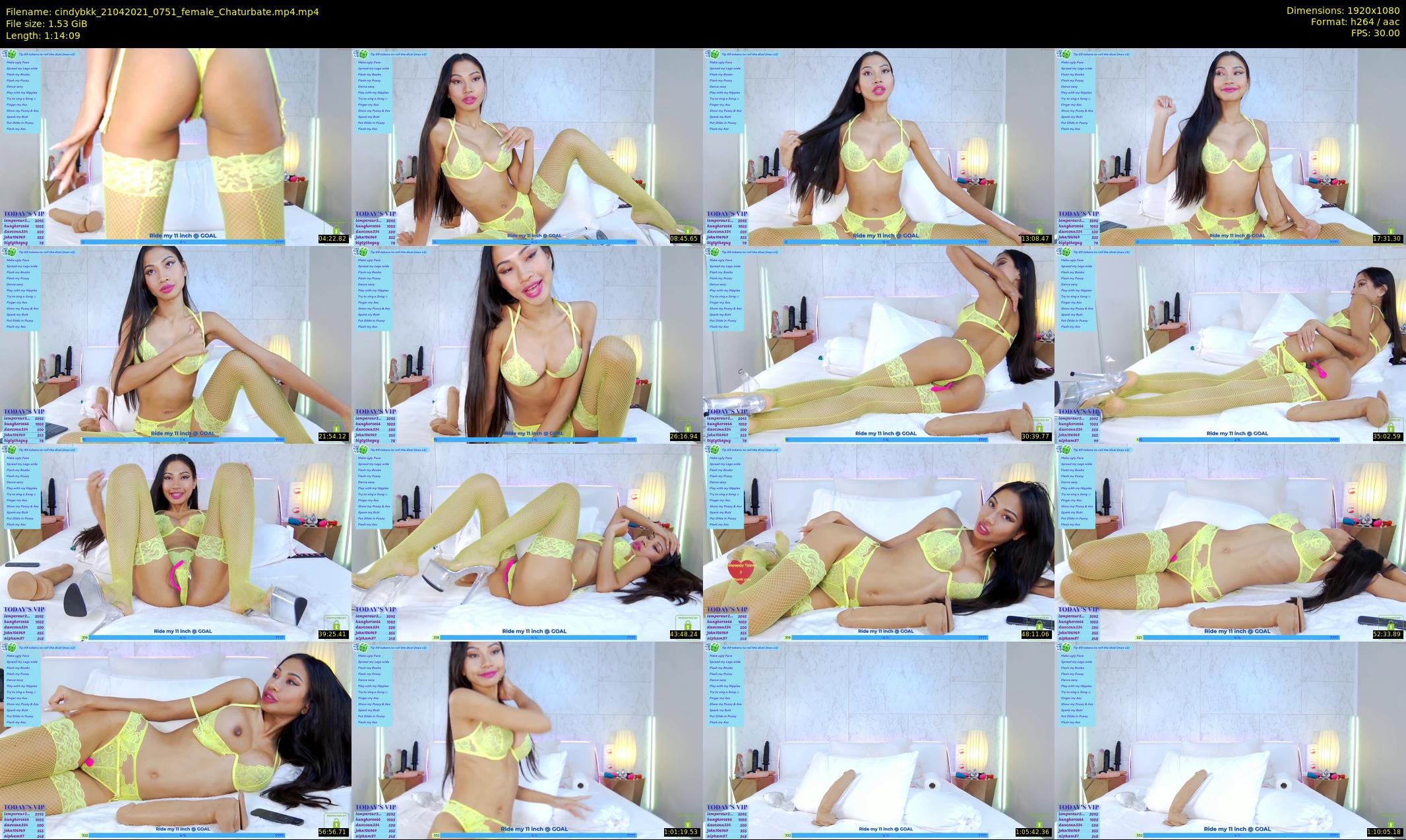 cindybkk — 75 minute Chaturbate female cam show recording, 1080p, Apr 21, 2021