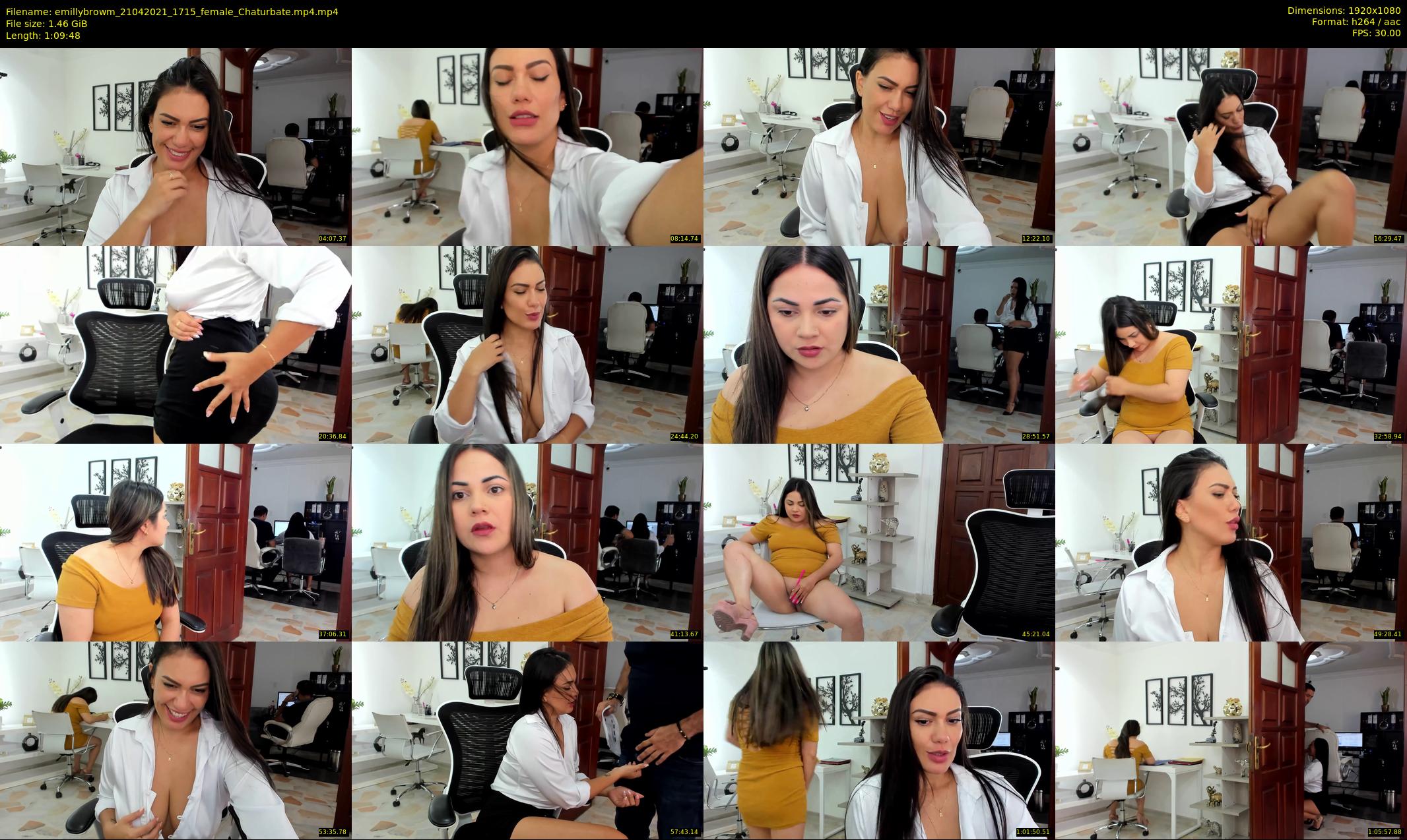 emillybrowm — 70 minute Chaturbate couple cam show recording, 1080p, Apr 21, 2021